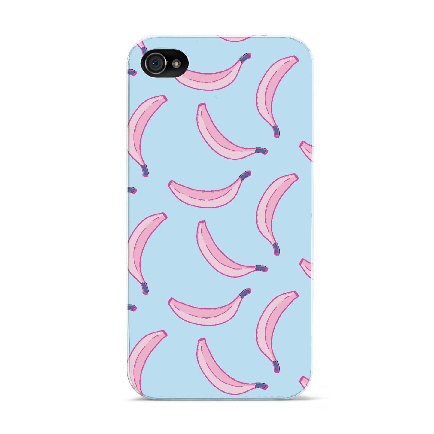 Pink Blue Bannana Fruit Apple iPhone 4s Case