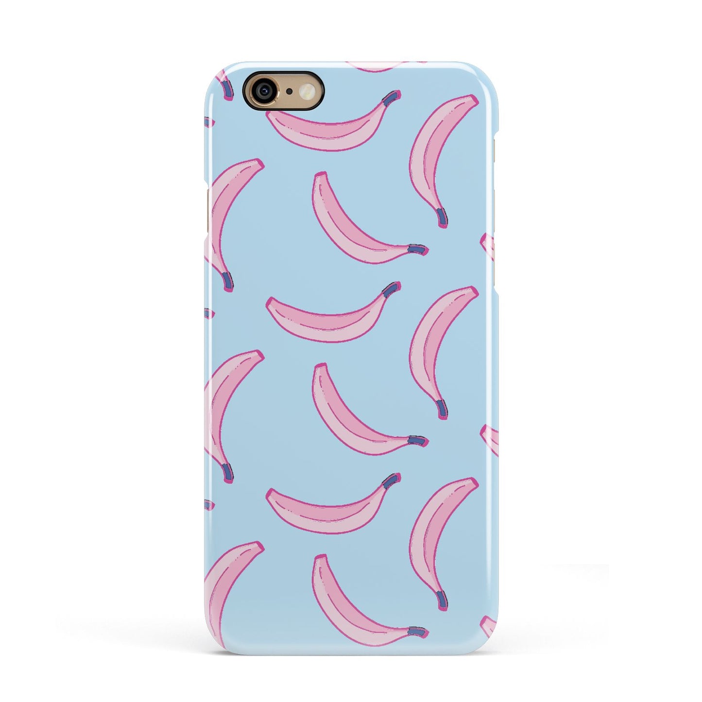 Pink Blue Bannana Fruit Apple iPhone 6 3D Snap Case