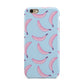 Pink Blue Bannana Fruit Apple iPhone 6 3D Tough Case