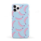 Pink Blue Bannana Fruit iPhone 11 Pro 3D Tough Case