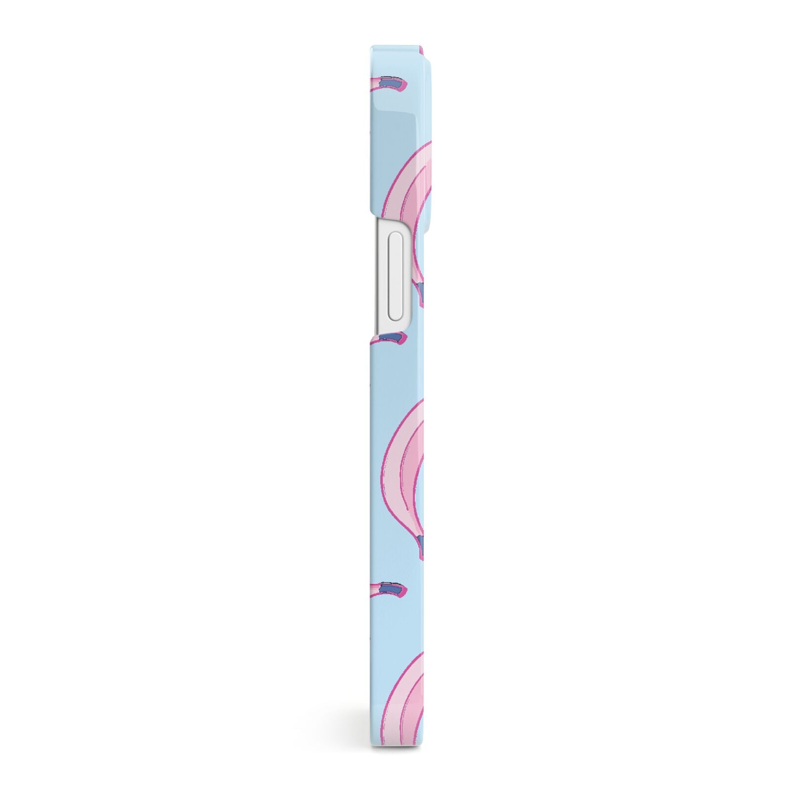 Pink Blue Bannana Fruit iPhone 13 Mini Side Image 3D Snap Case