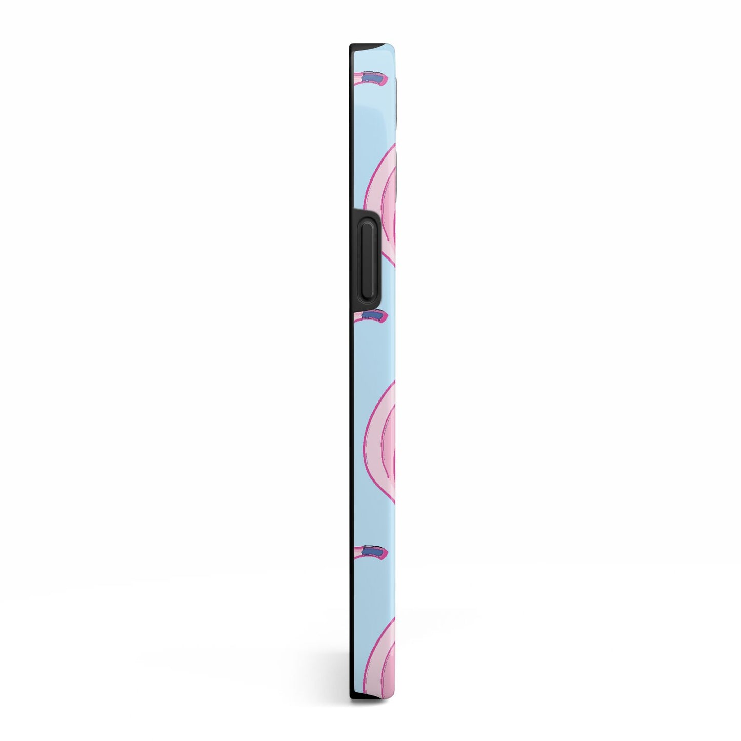 Pink Blue Bannana Fruit iPhone 13 Pro Max Side Image 3D Tough Case