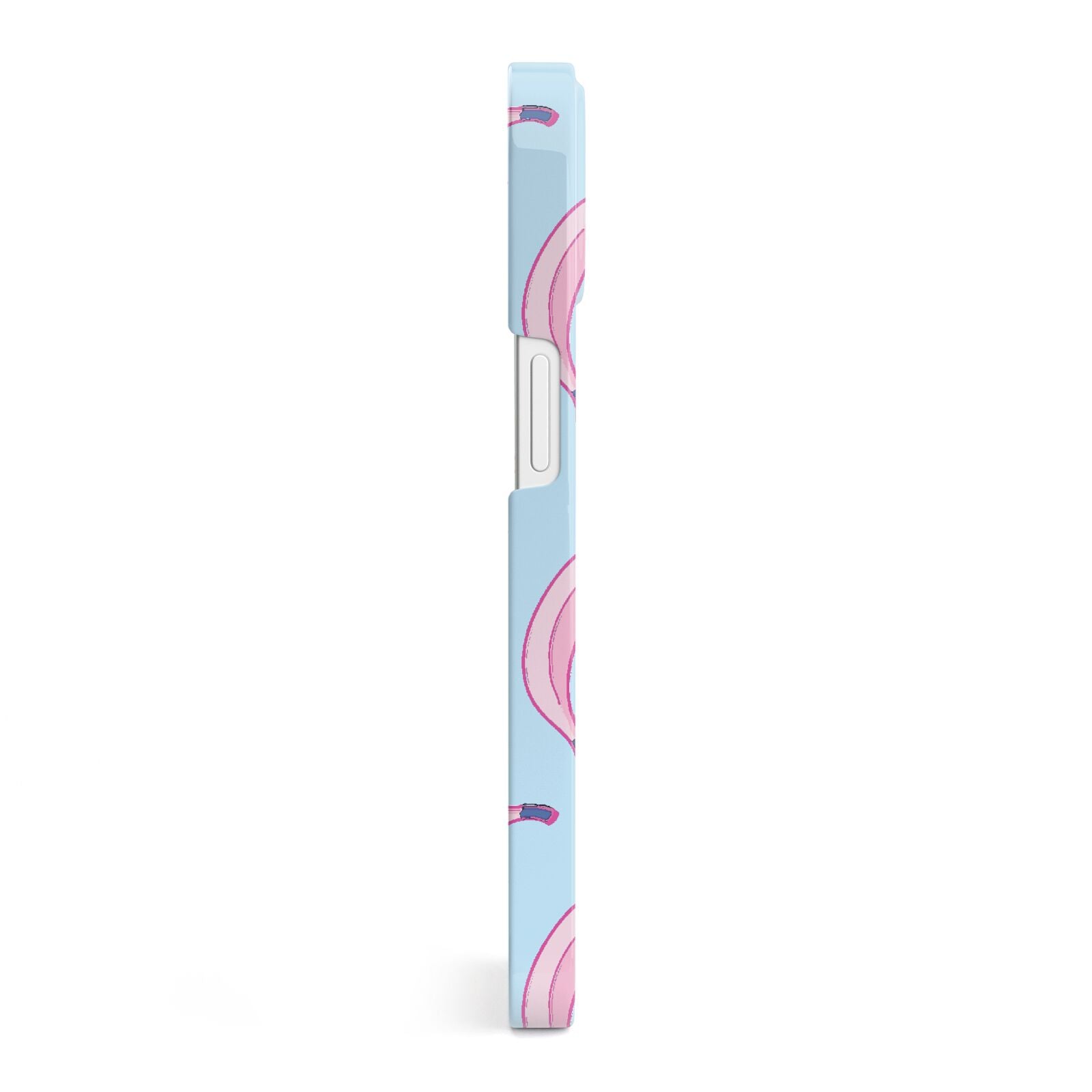 Pink Blue Bannana Fruit iPhone 13 Side Image 3D Snap Case