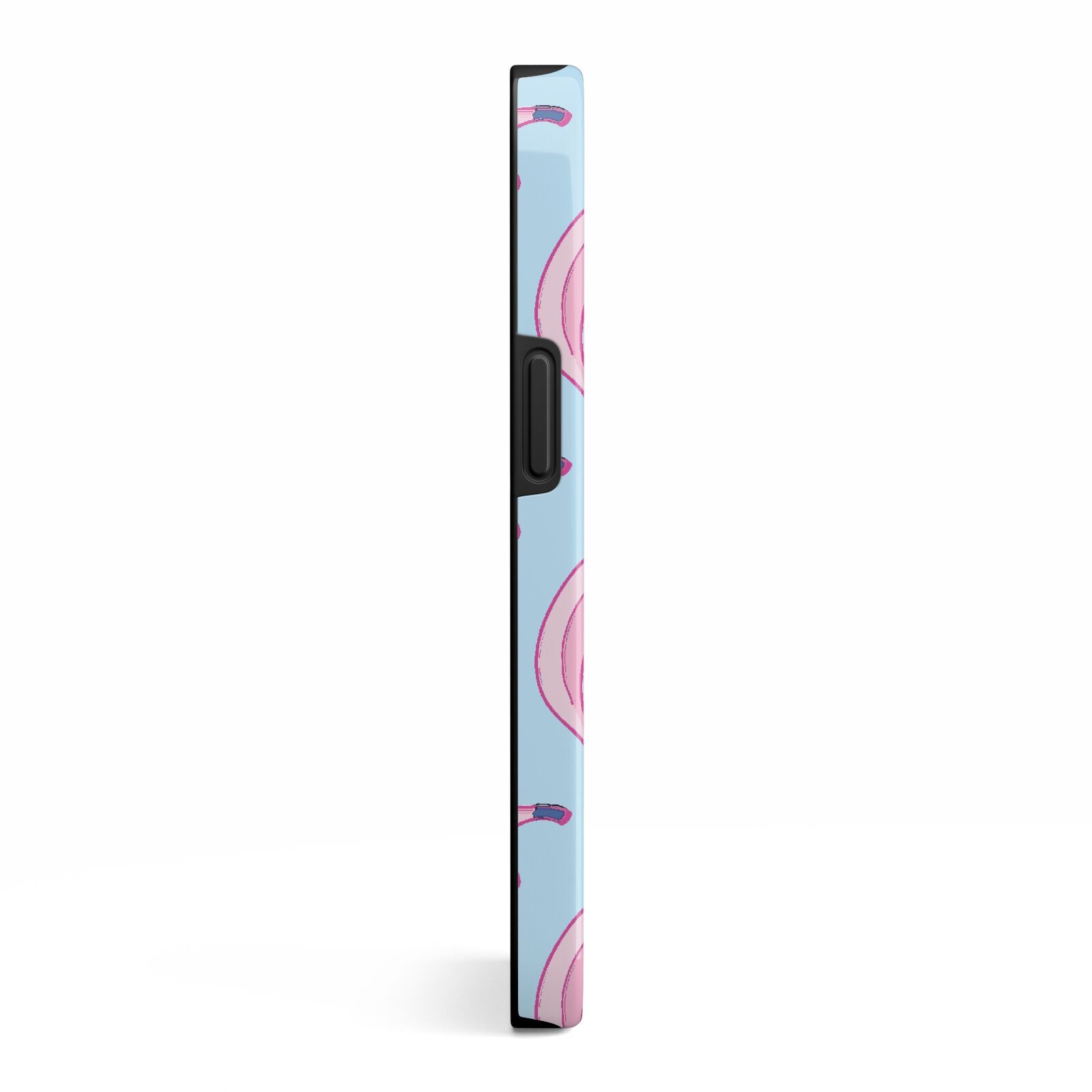 Pink Blue Bannana Fruit iPhone 13 Side Image 3D Tough Case