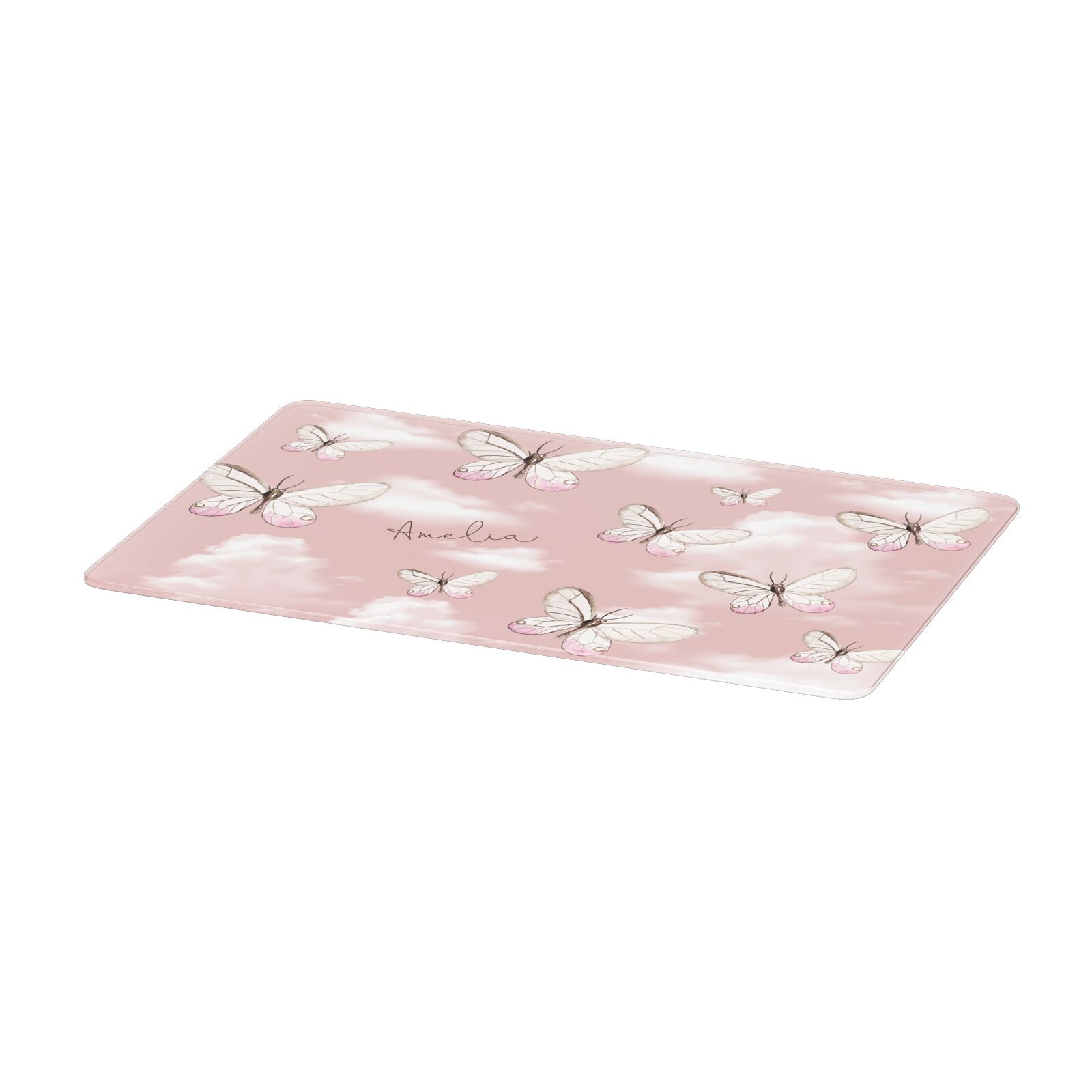 Pink Butterflies Personalised Apple MacBook Case Only