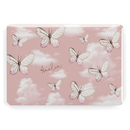 Pink Butterflies Personalised Apple MacBook Case