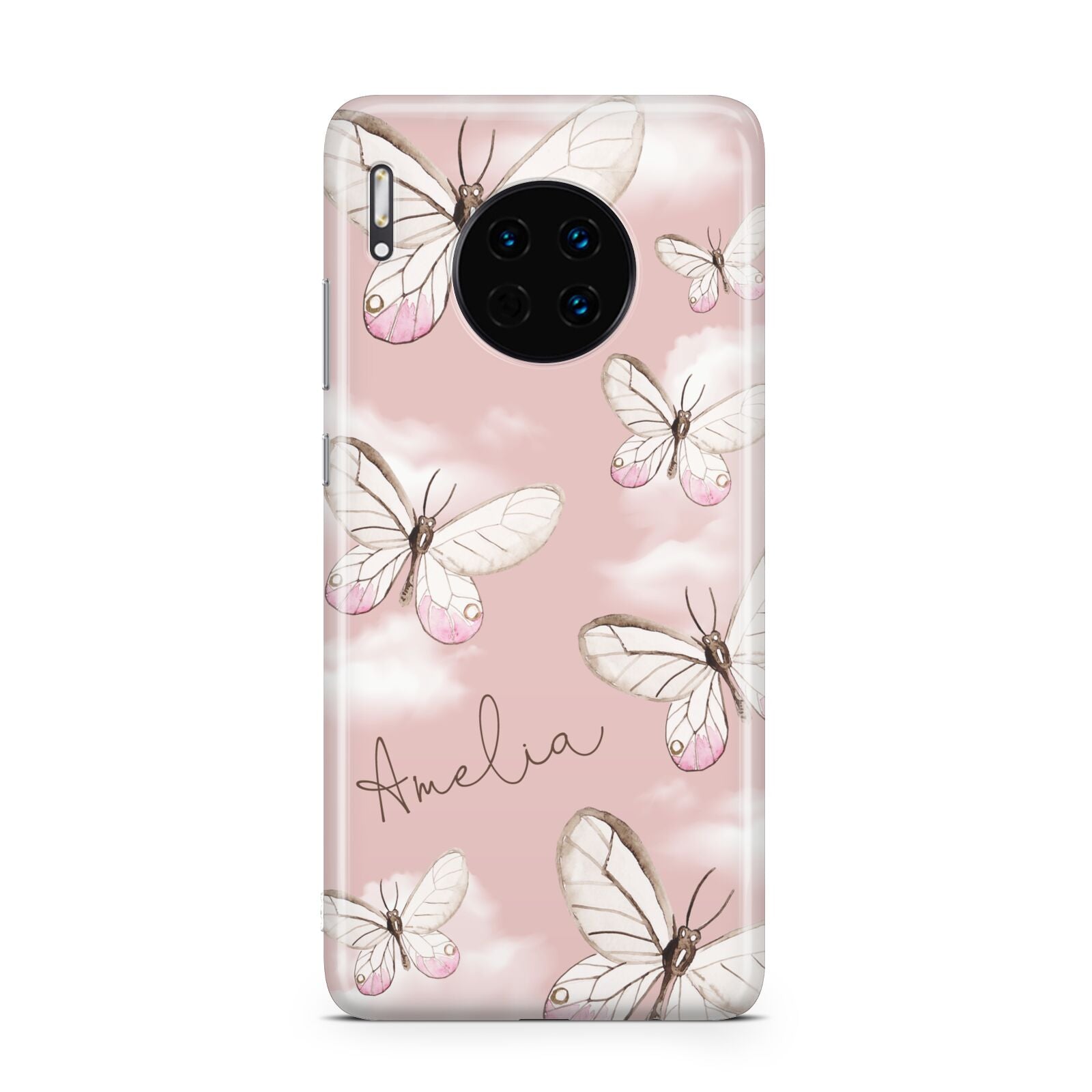 Pink Butterflies Personalised Huawei Mate 30