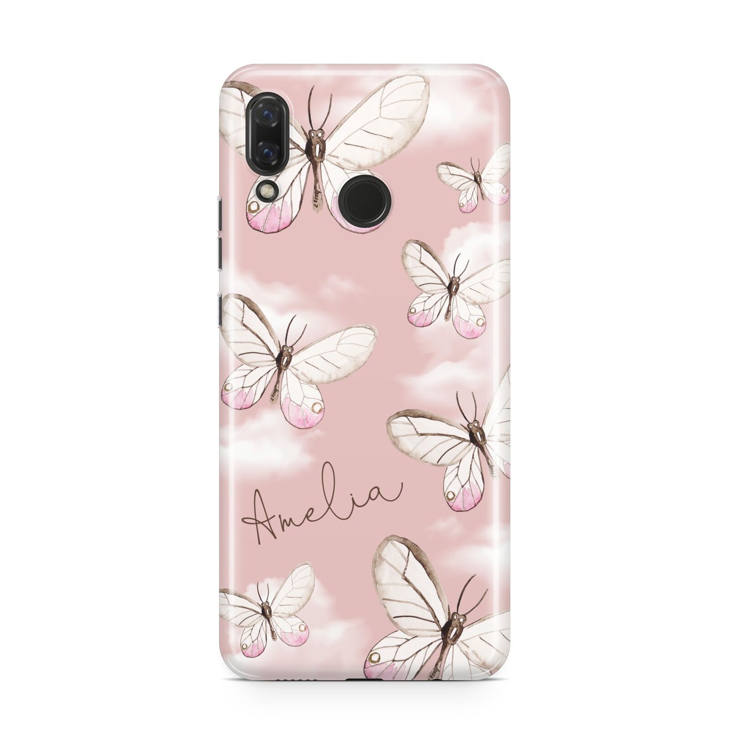 Pink Butterflies Personalised Huawei Nova 3 Phone Case