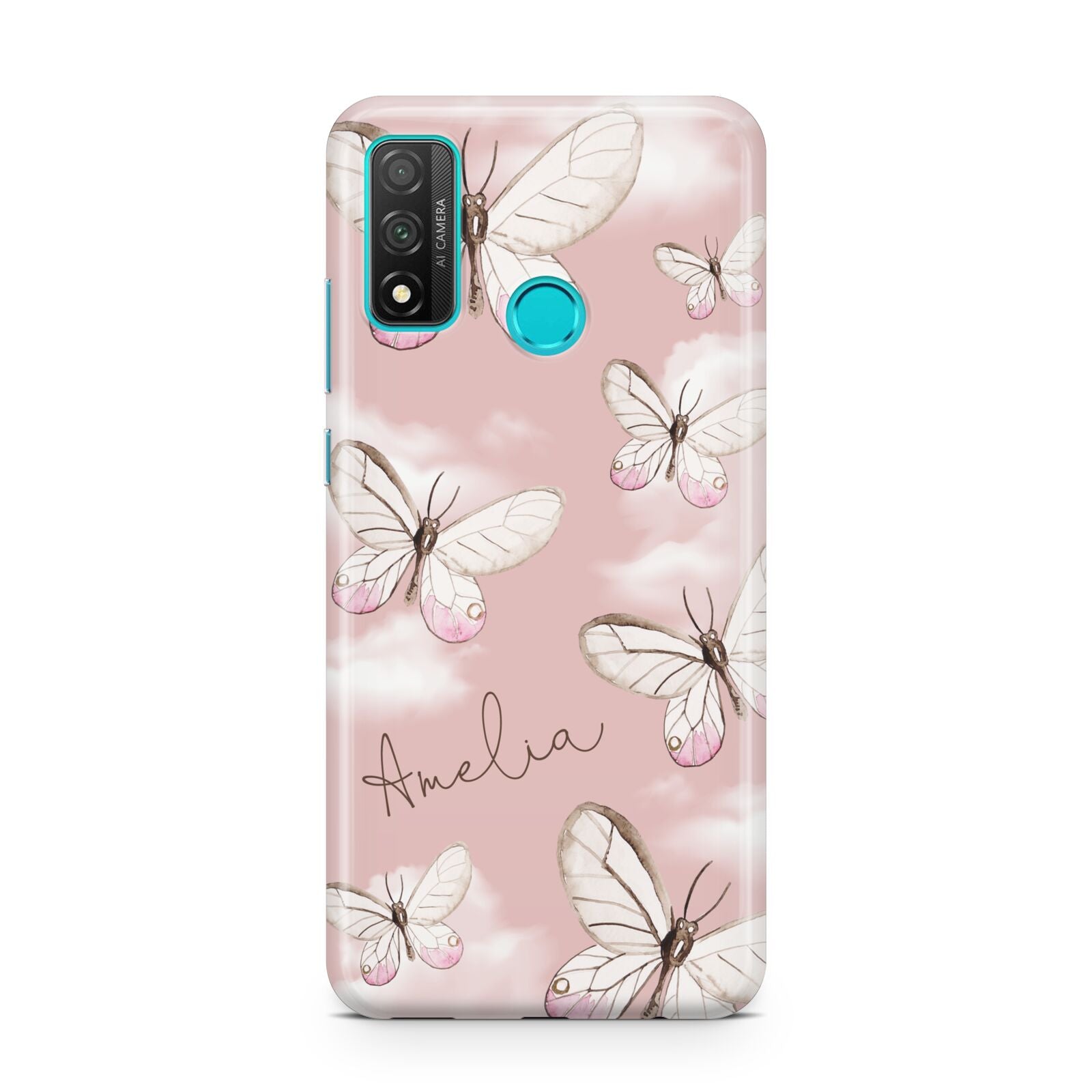 Pink Butterflies Personalised Huawei P Smart 2020