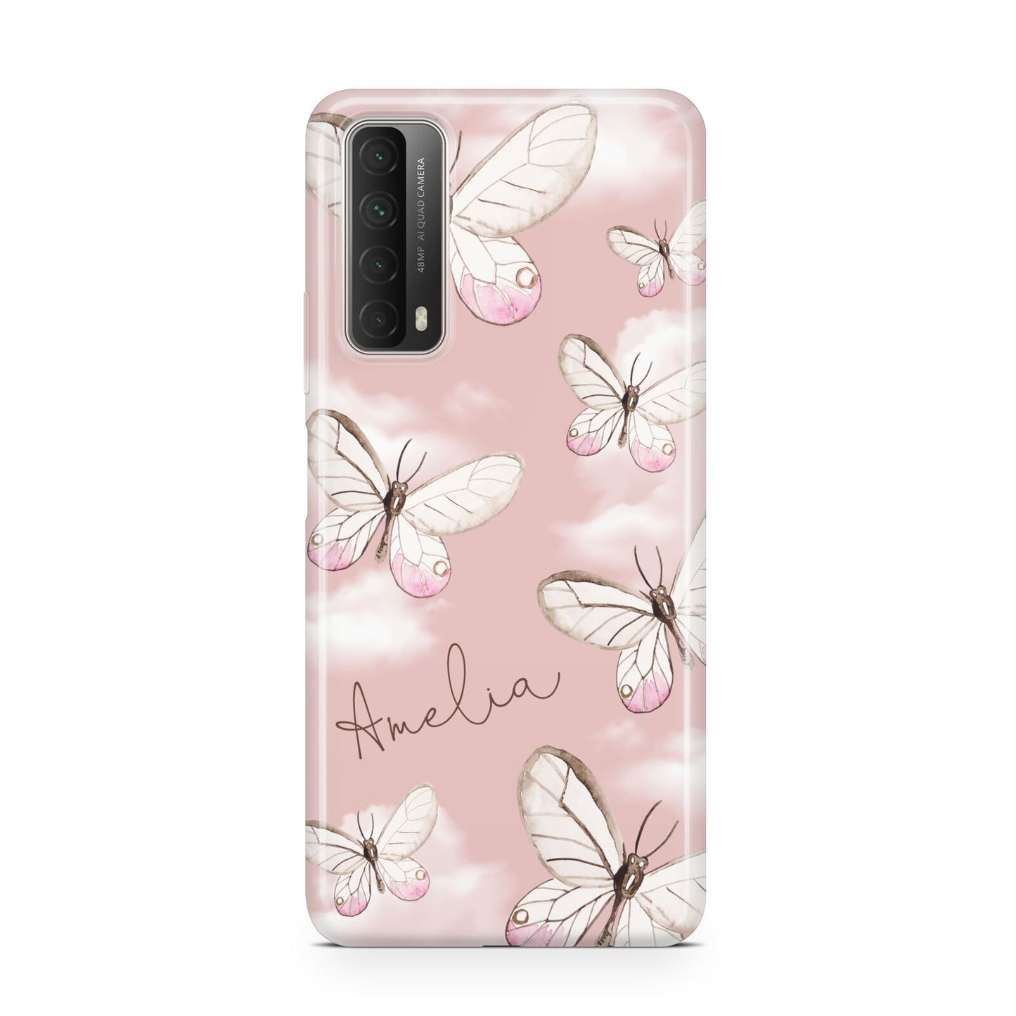 Pink Butterflies Personalised Huawei P Smart 2021