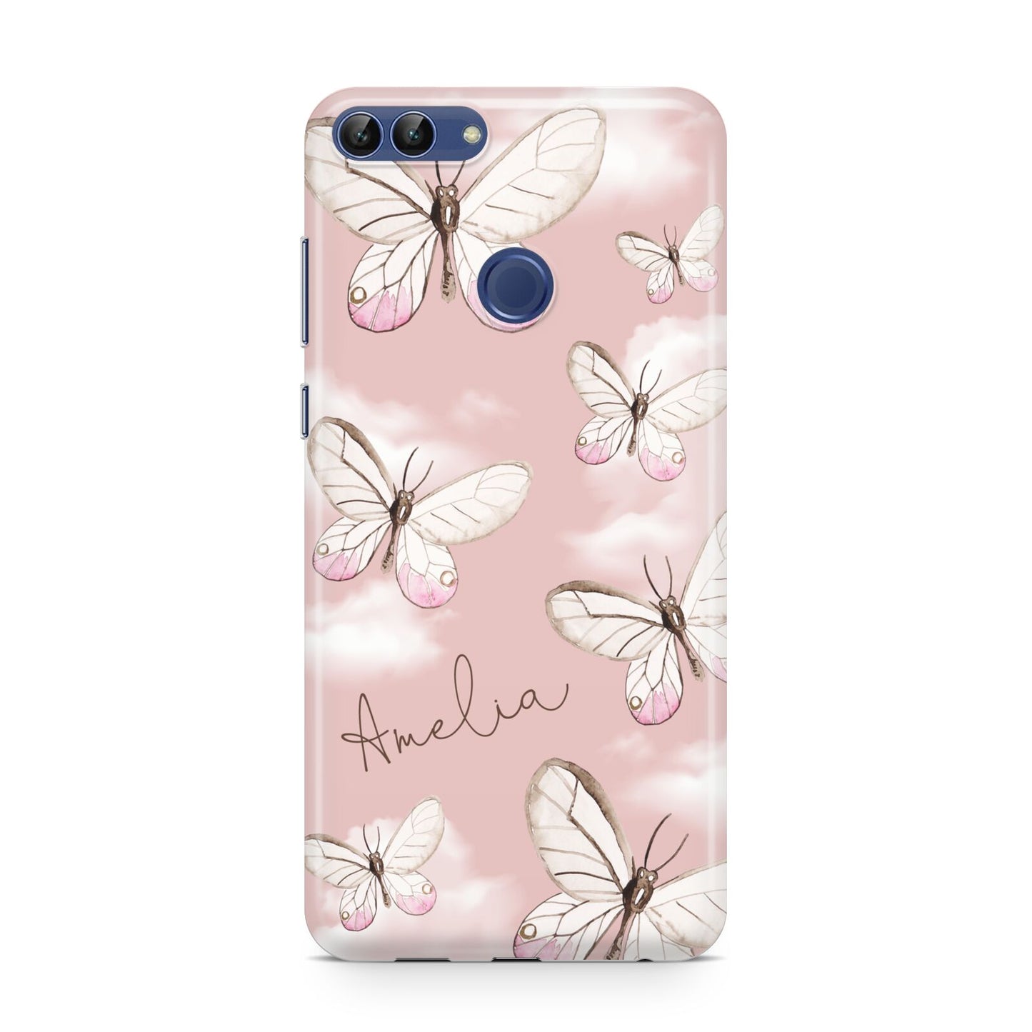 Pink Butterflies Personalised Huawei P Smart Case