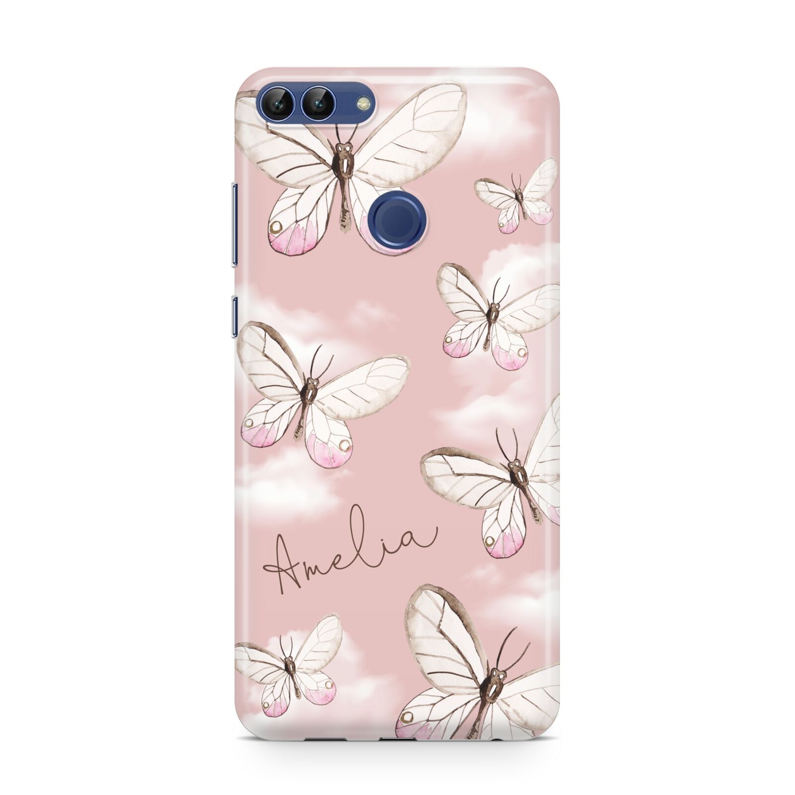 Pink Butterflies Personalised Huawei P Smart Case