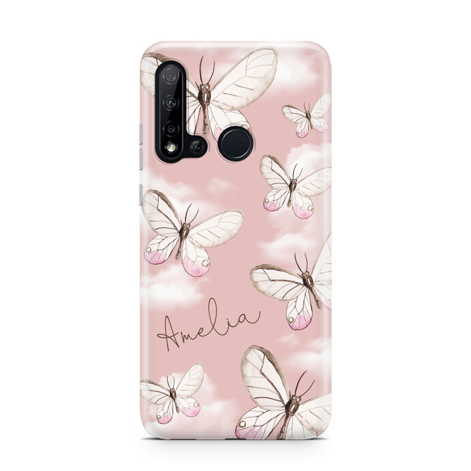 Pink Butterflies Personalised Huawei P20 Lite 5G Phone Case