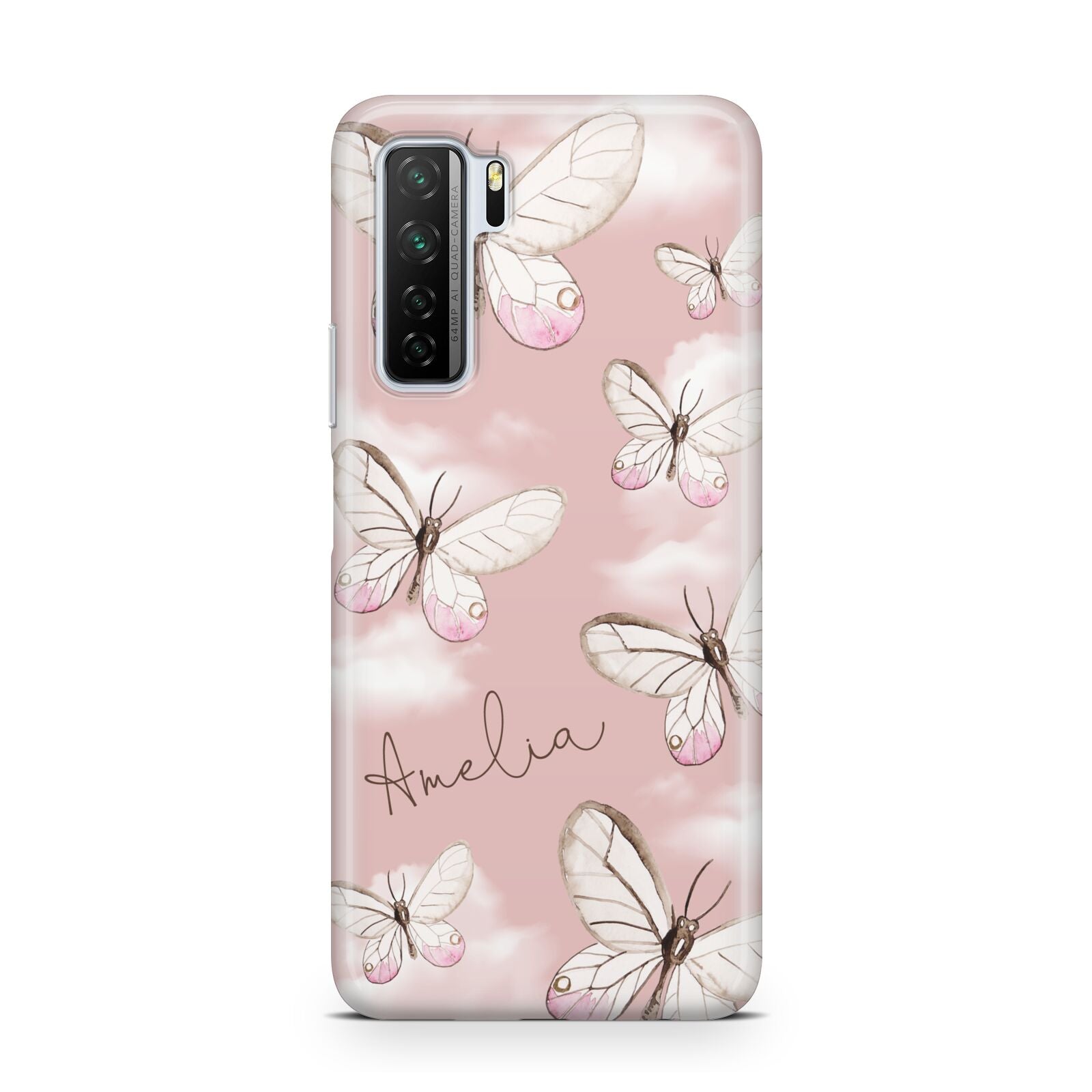 Pink Butterflies Personalised Huawei P40 Lite 5G Phone Case