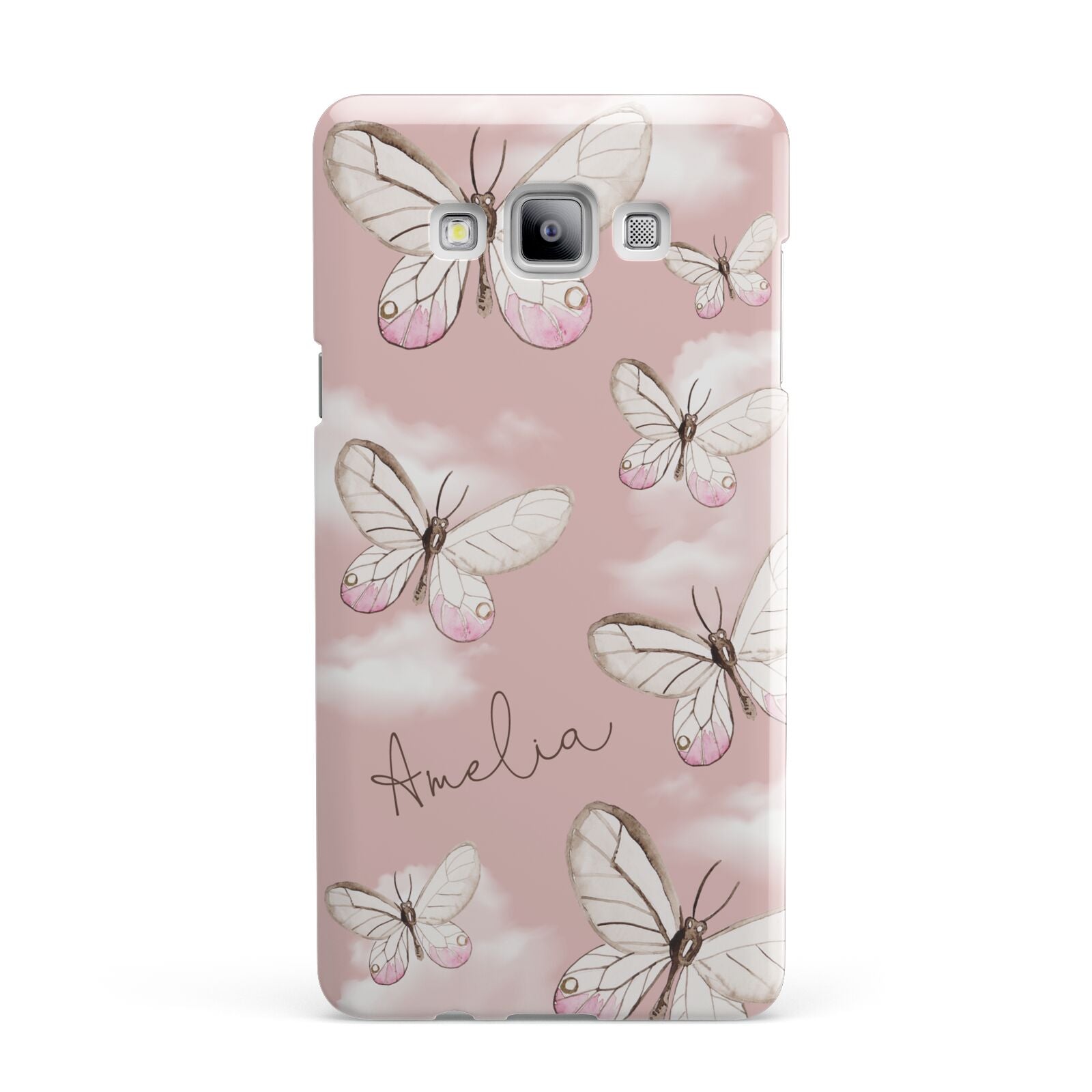 Pink Butterflies Personalised Samsung Galaxy A7 2015 Case