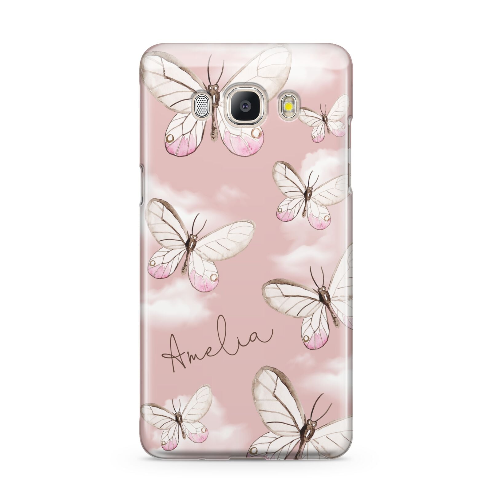 Pink Butterflies Personalised Samsung Galaxy J5 2016 Case