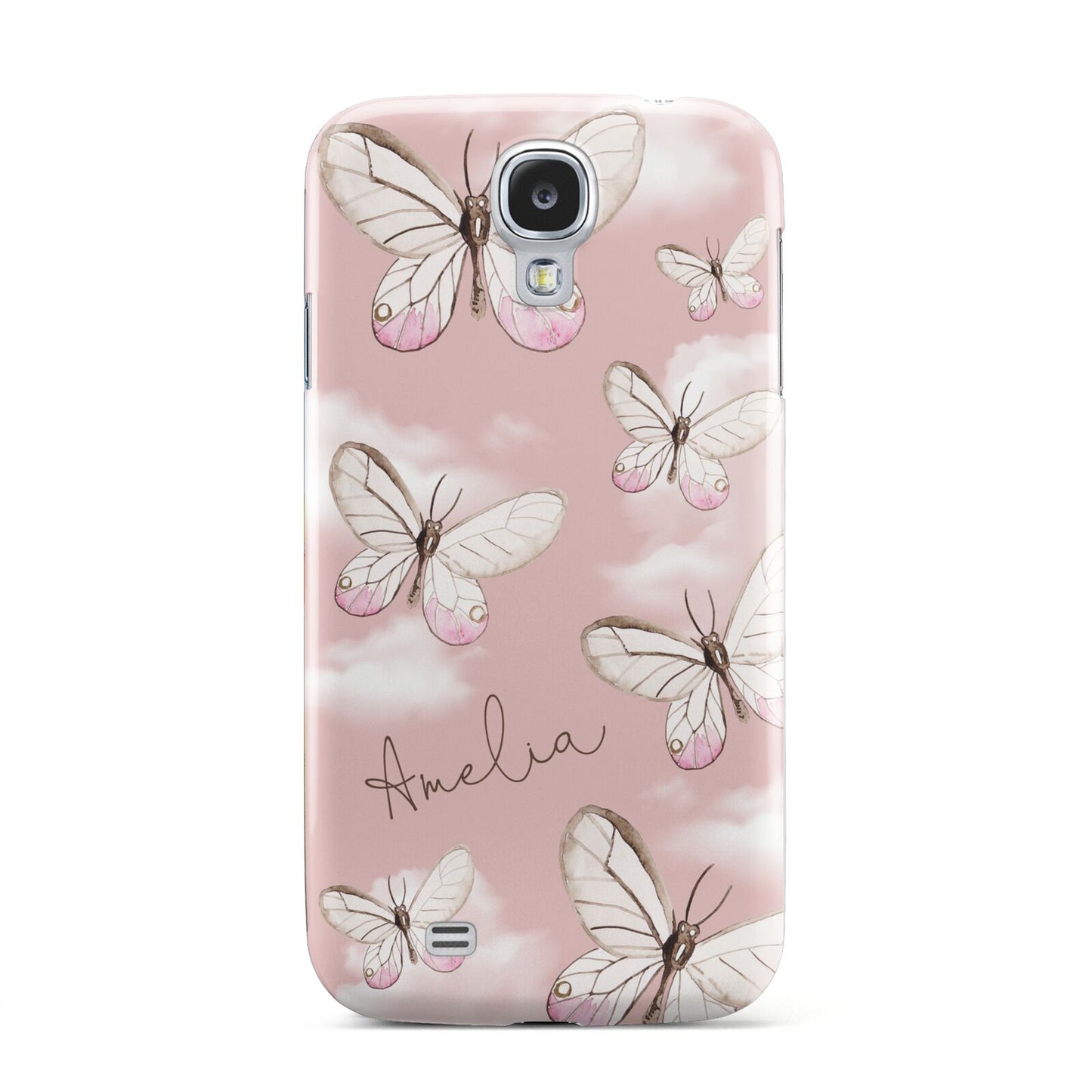 Pink Butterflies Personalised Samsung Galaxy S4 Case