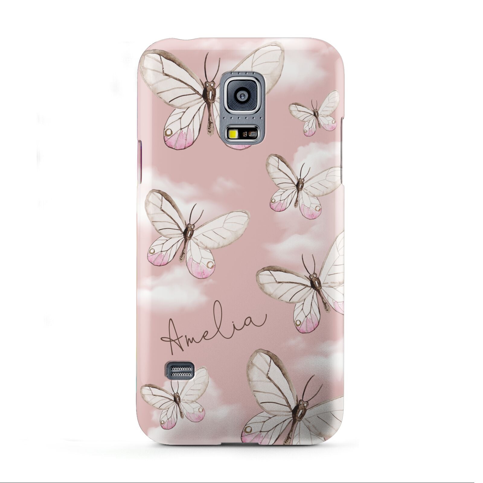 Pink Butterflies Personalised Samsung Galaxy S5 Mini Case