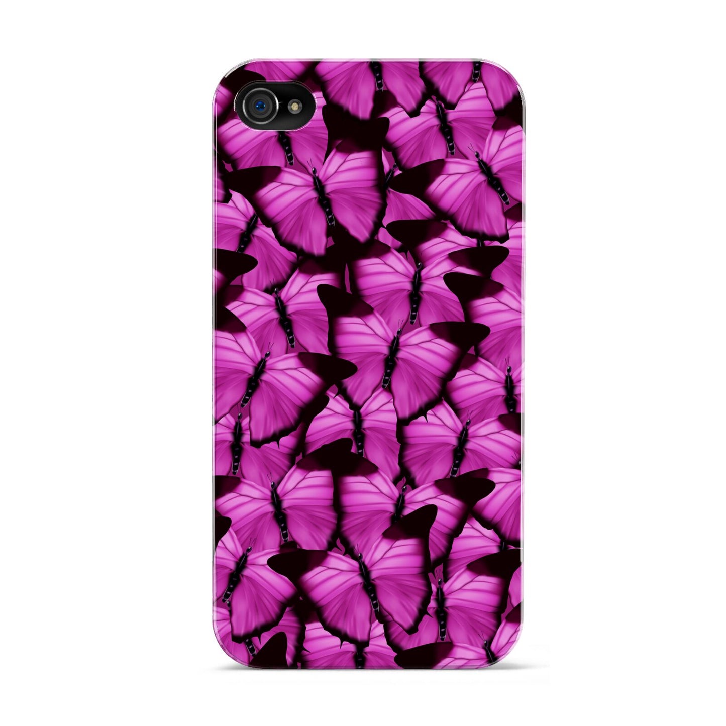 Pink Butterfly Apple iPhone 4s Case