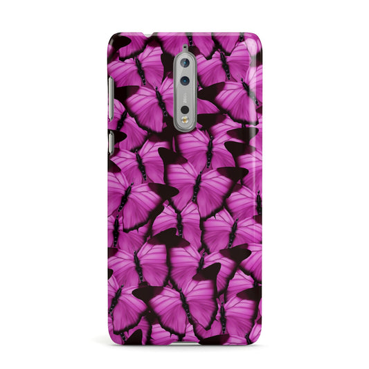 Pink Butterfly Nokia Case