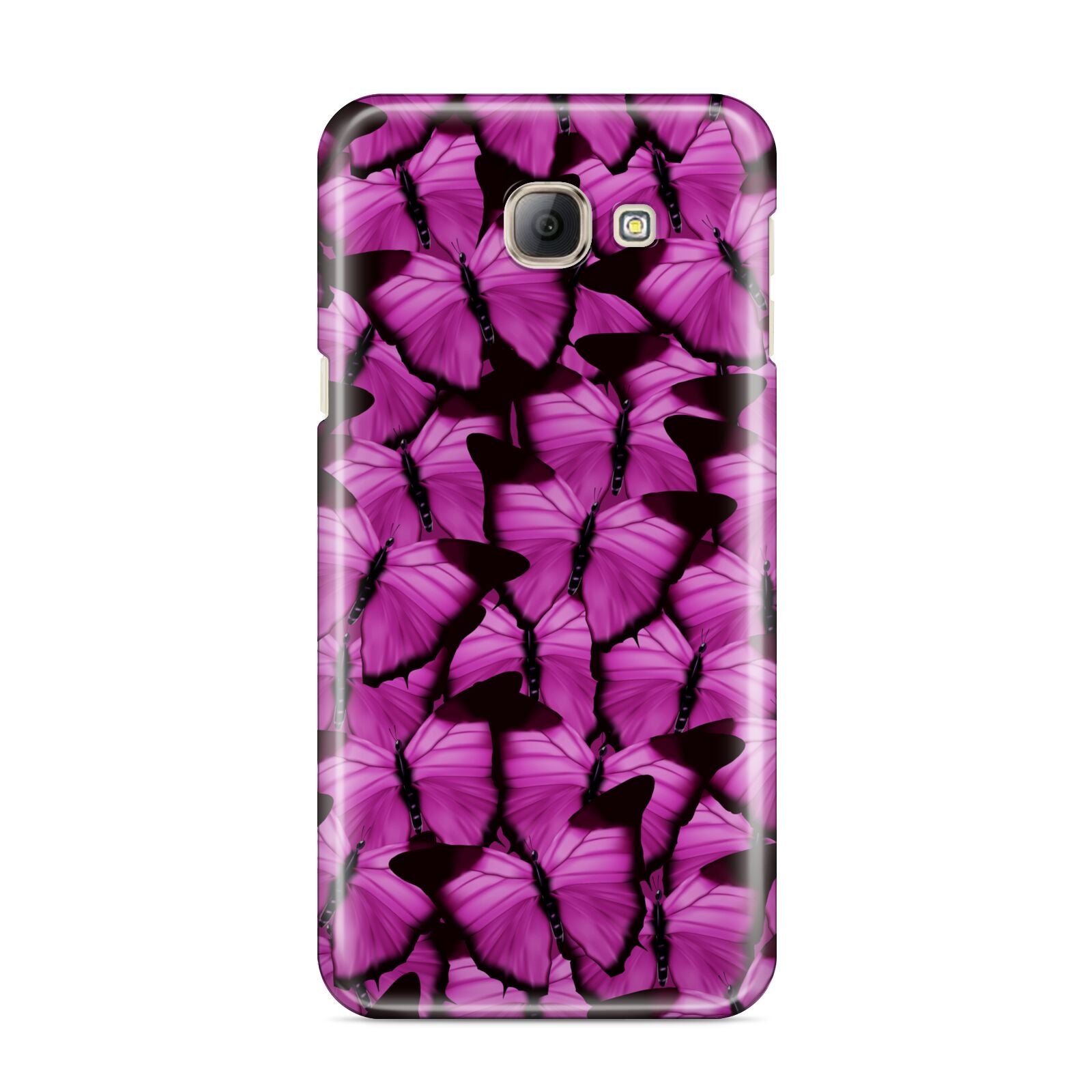 Pink Butterfly Samsung Galaxy A8 2016 Case