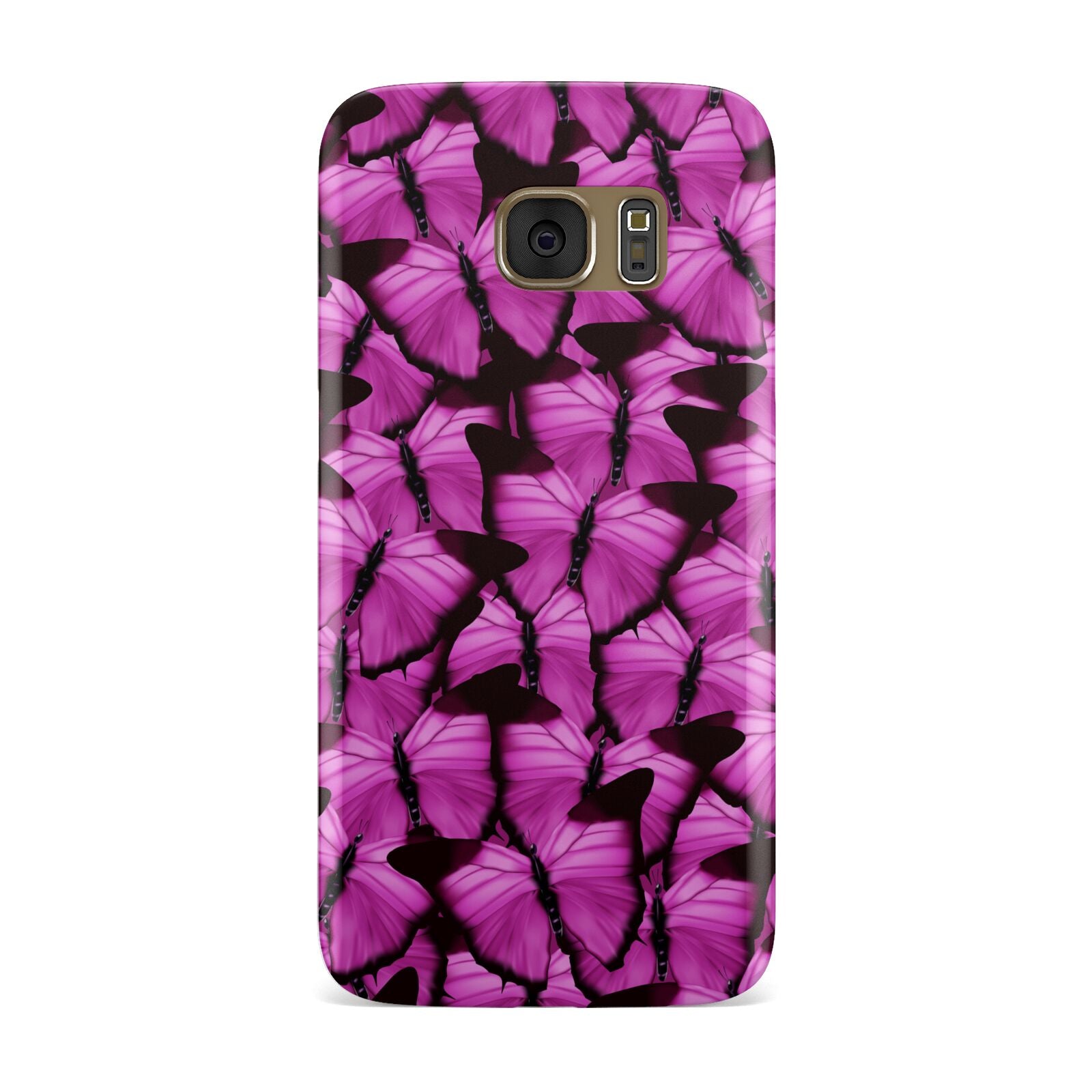 Pink Butterfly Samsung Galaxy Case