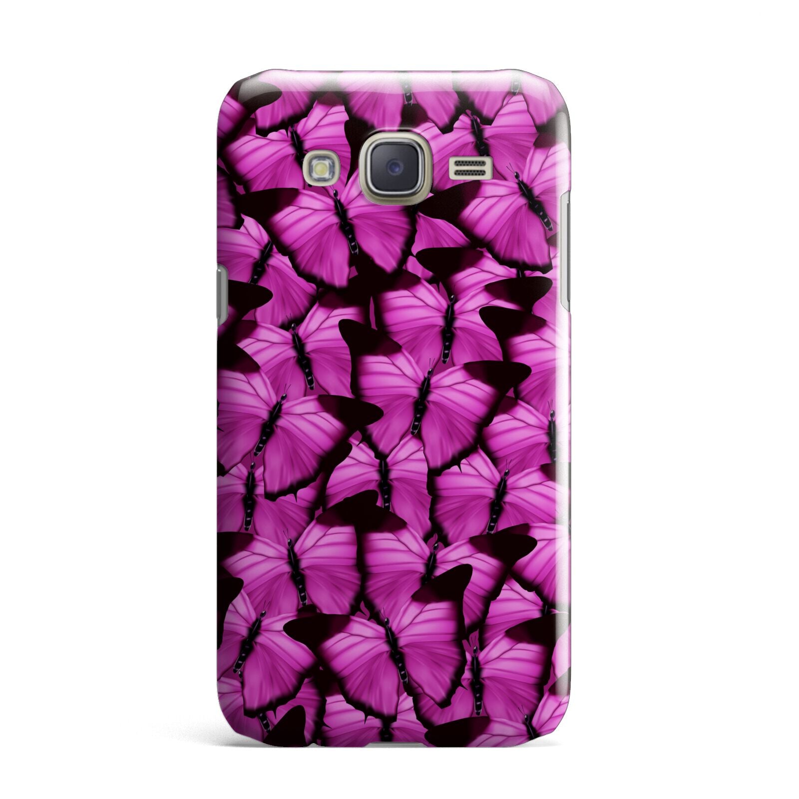Pink Butterfly Samsung Galaxy J7 Case