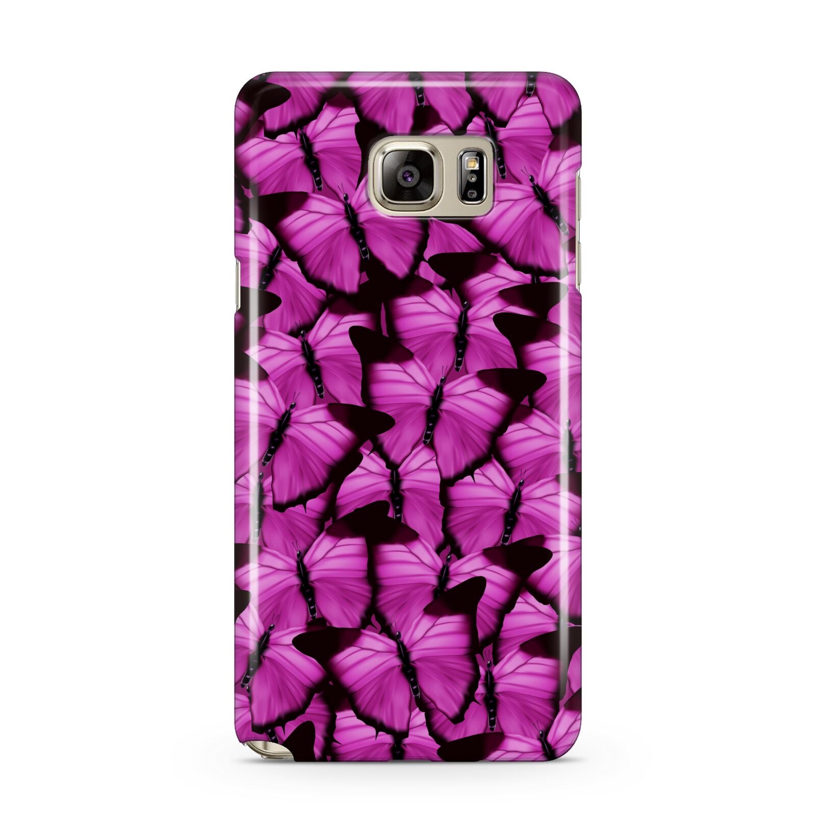 Pink Butterfly Samsung Galaxy Note 5 Case