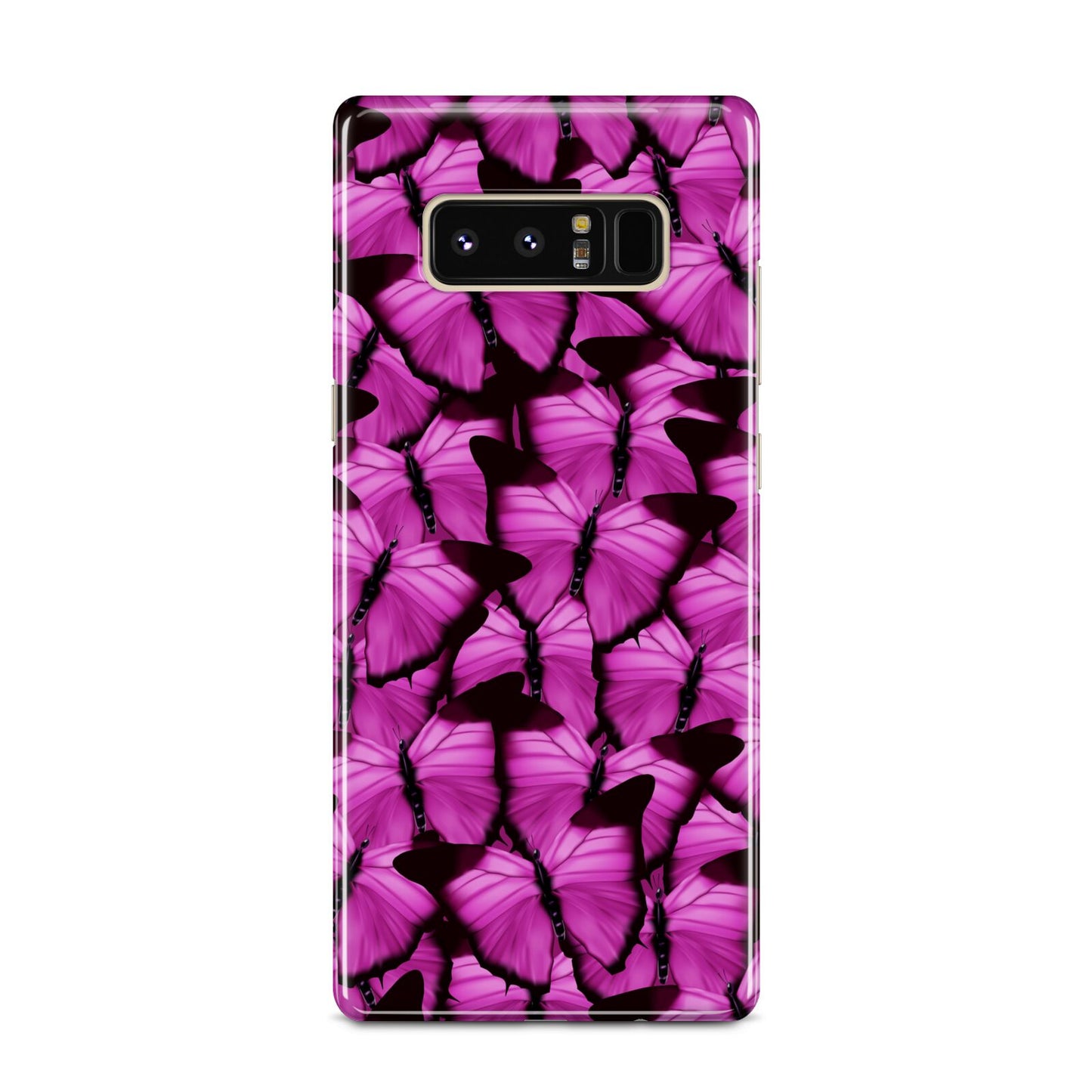 Pink Butterfly Samsung Galaxy Note 8 Case