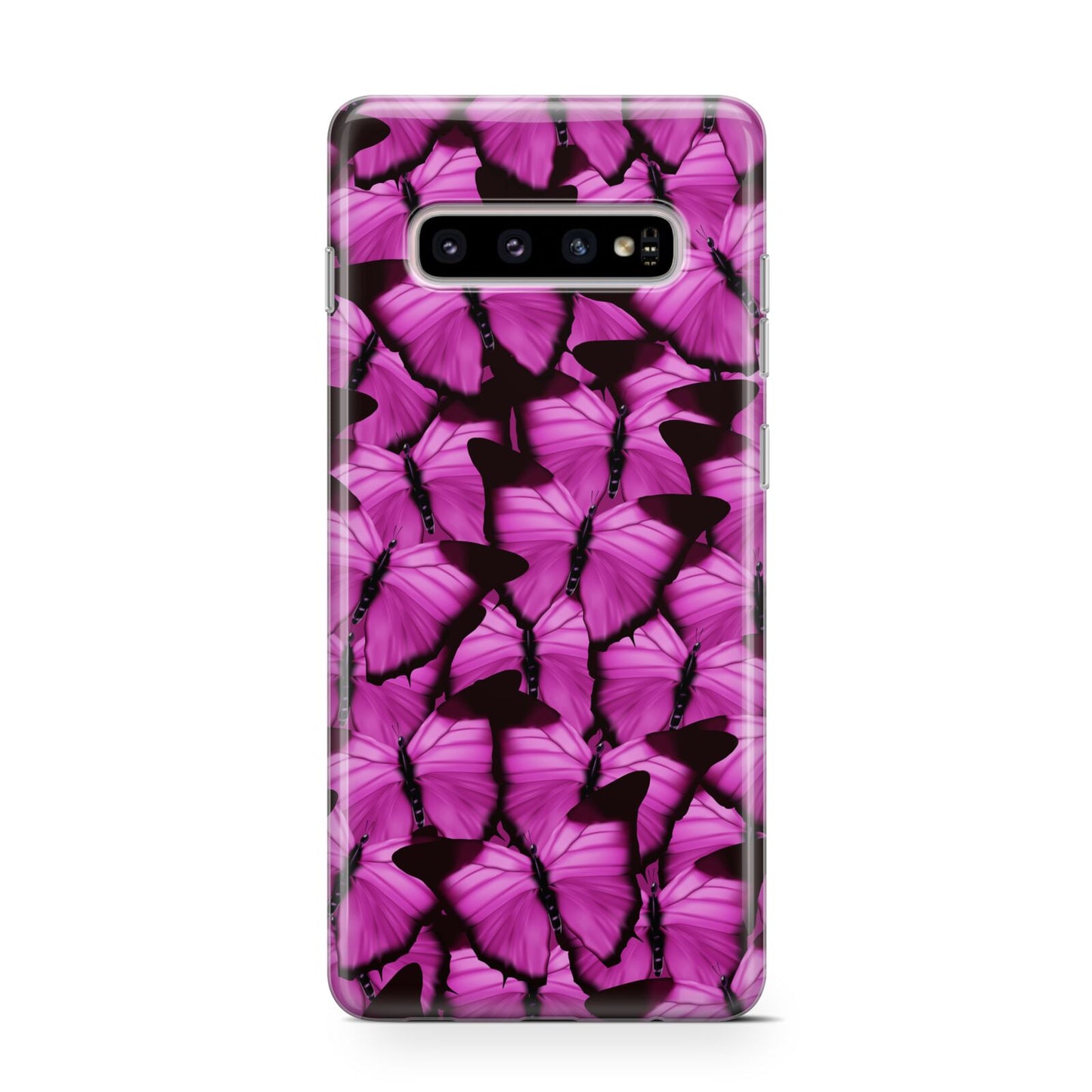 Pink Butterfly Samsung Galaxy S10 Case