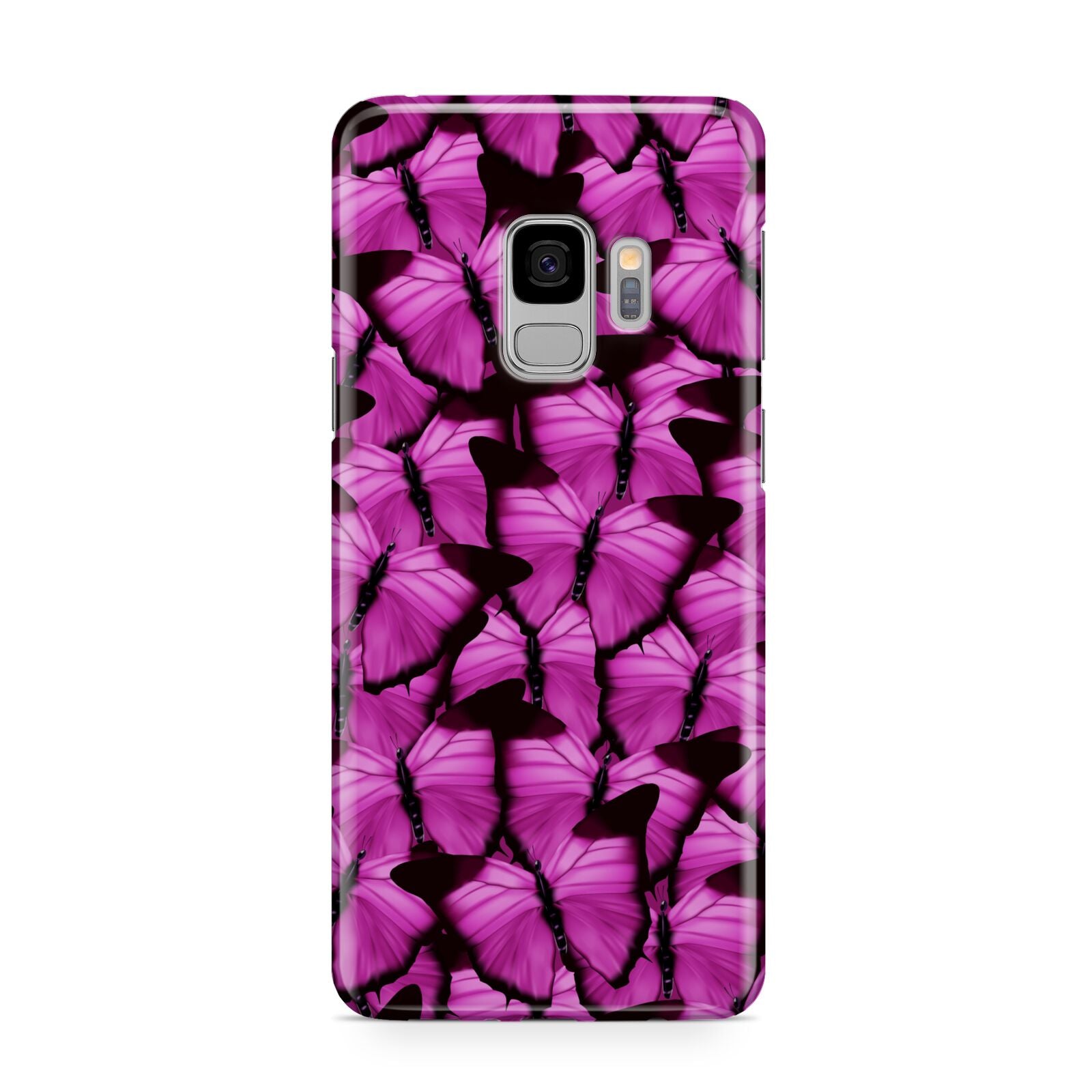 Pink Butterfly Samsung Galaxy S9 Case