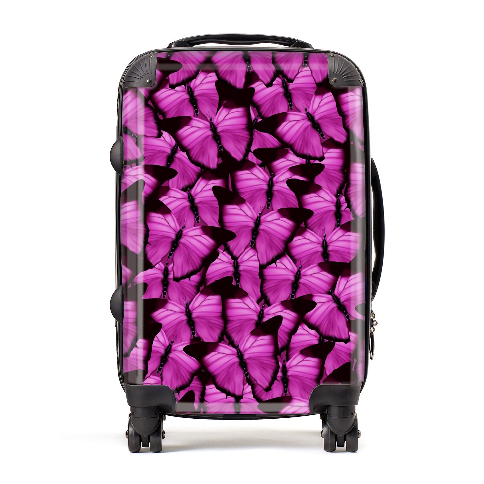 Purple cheap butterfly suitcase