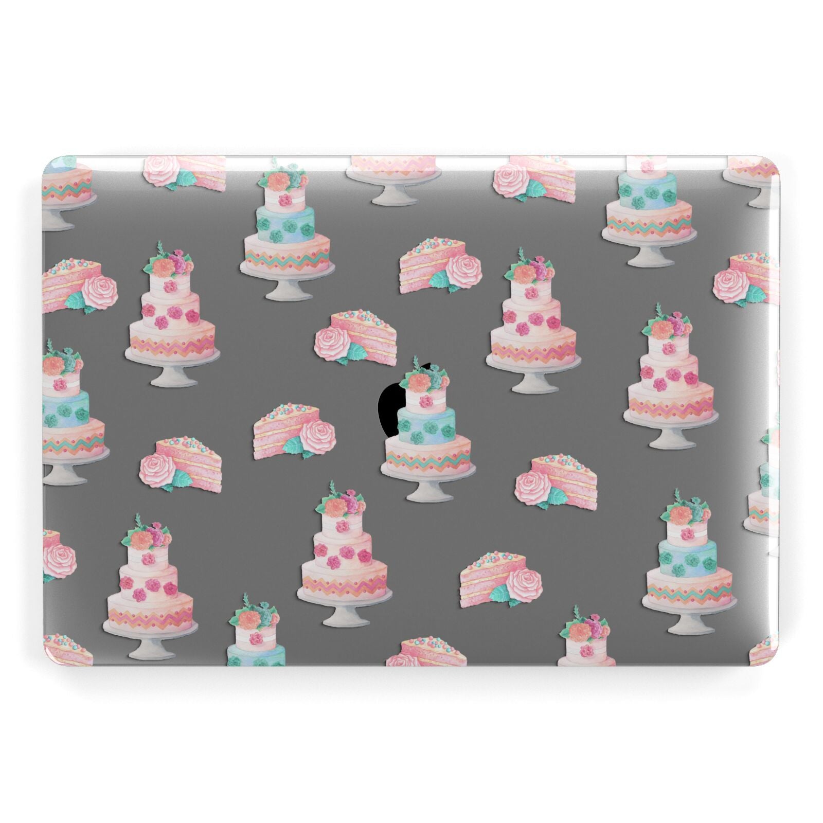 Pink Cake Print Apple MacBook Case