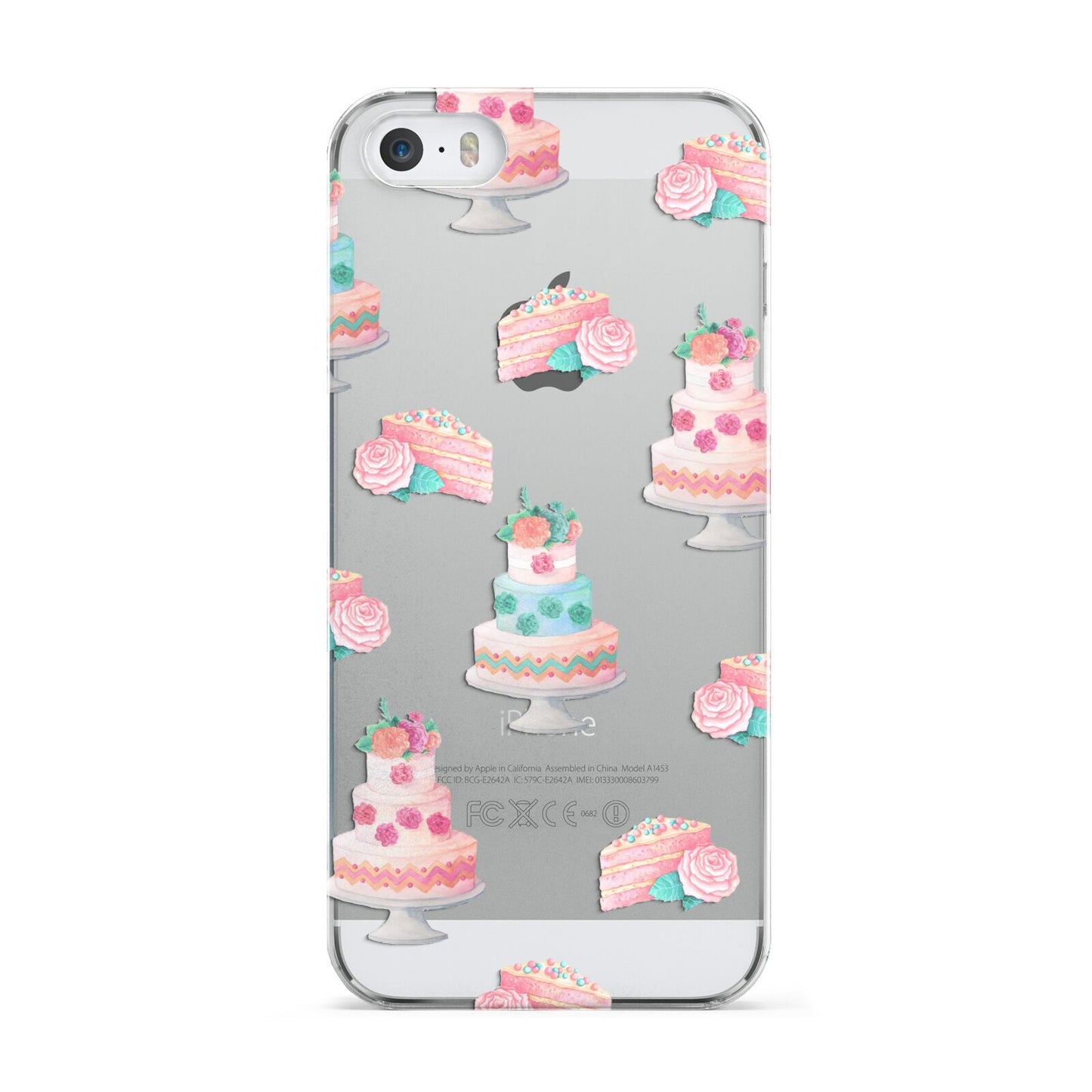 Pink Cake Print Apple iPhone 5 Case