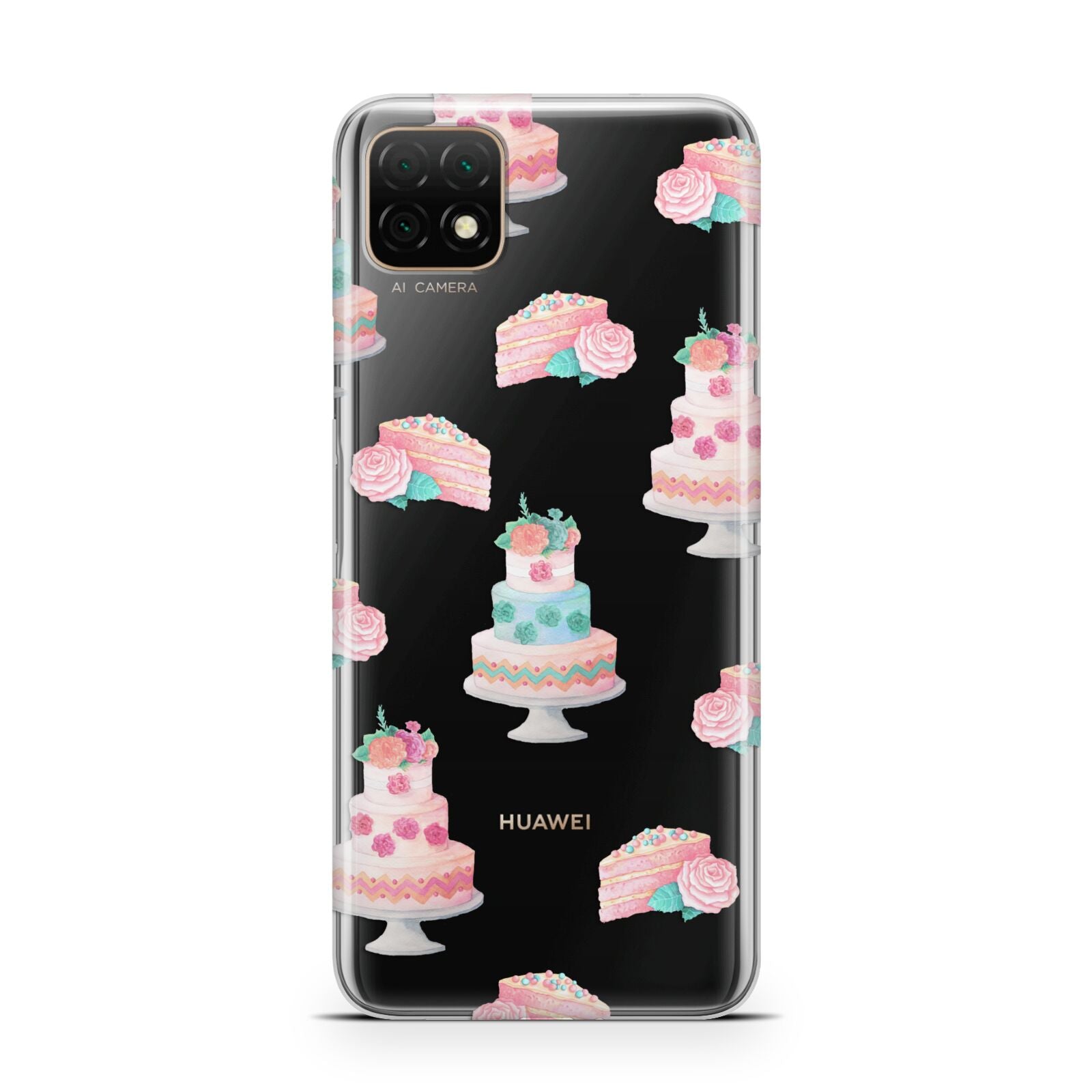 Pink Cake Print Huawei Enjoy 20 Phone Case