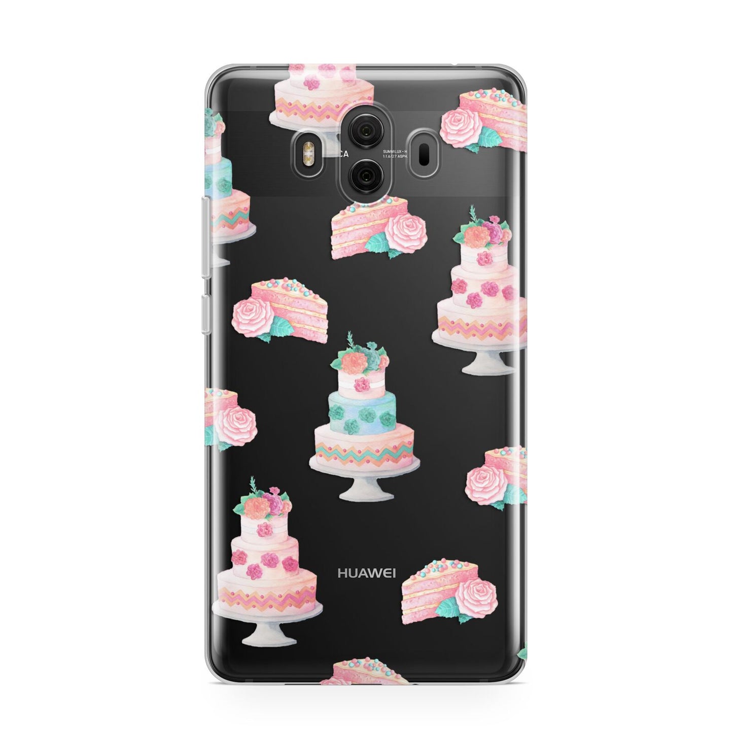 Pink Cake Print Huawei Mate 10 Protective Phone Case