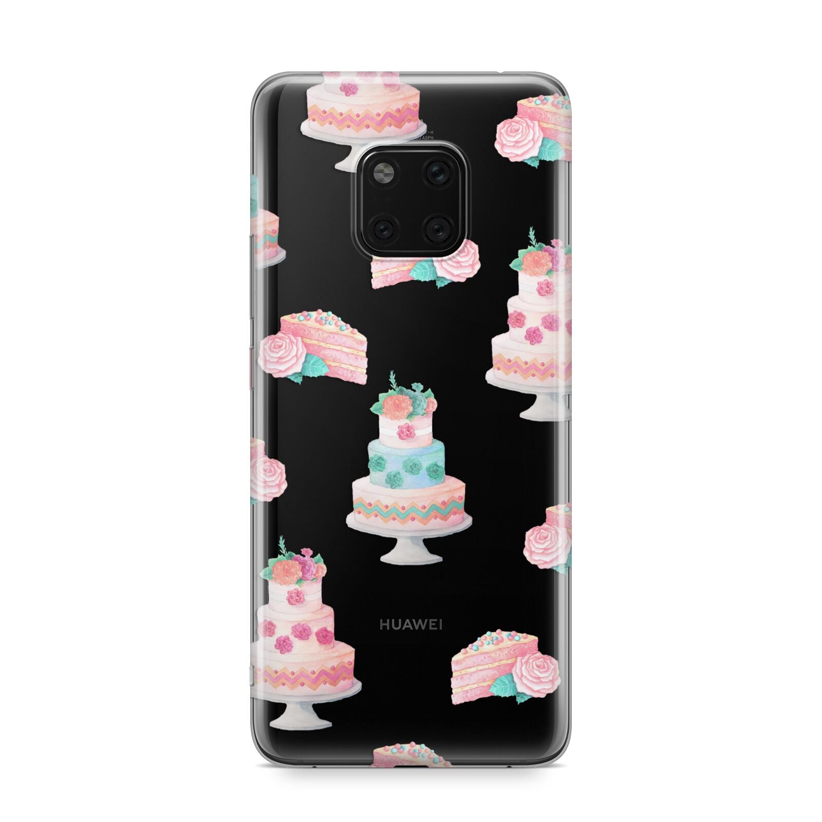 Pink Cake Print Huawei Mate 20 Pro Phone Case