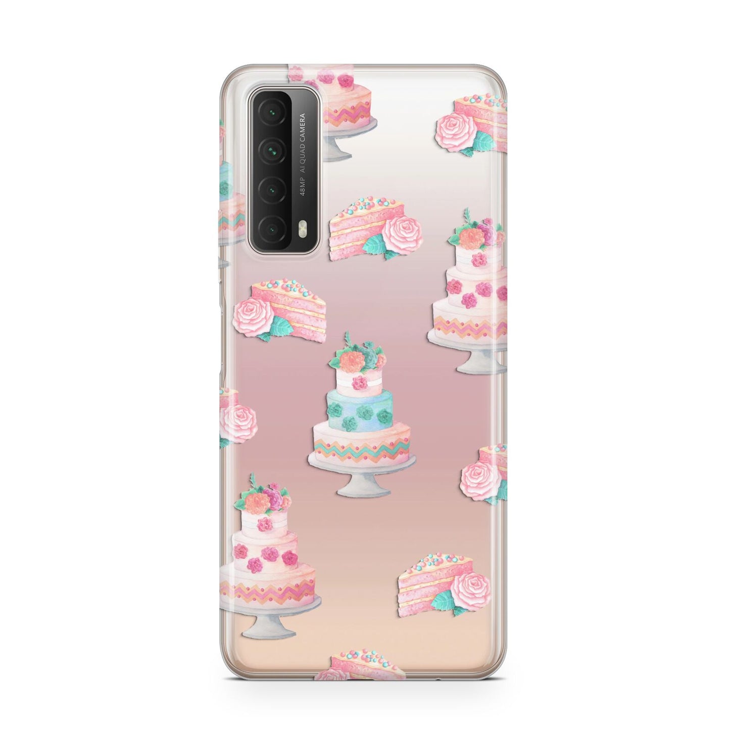 Pink Cake Print Huawei P Smart 2021