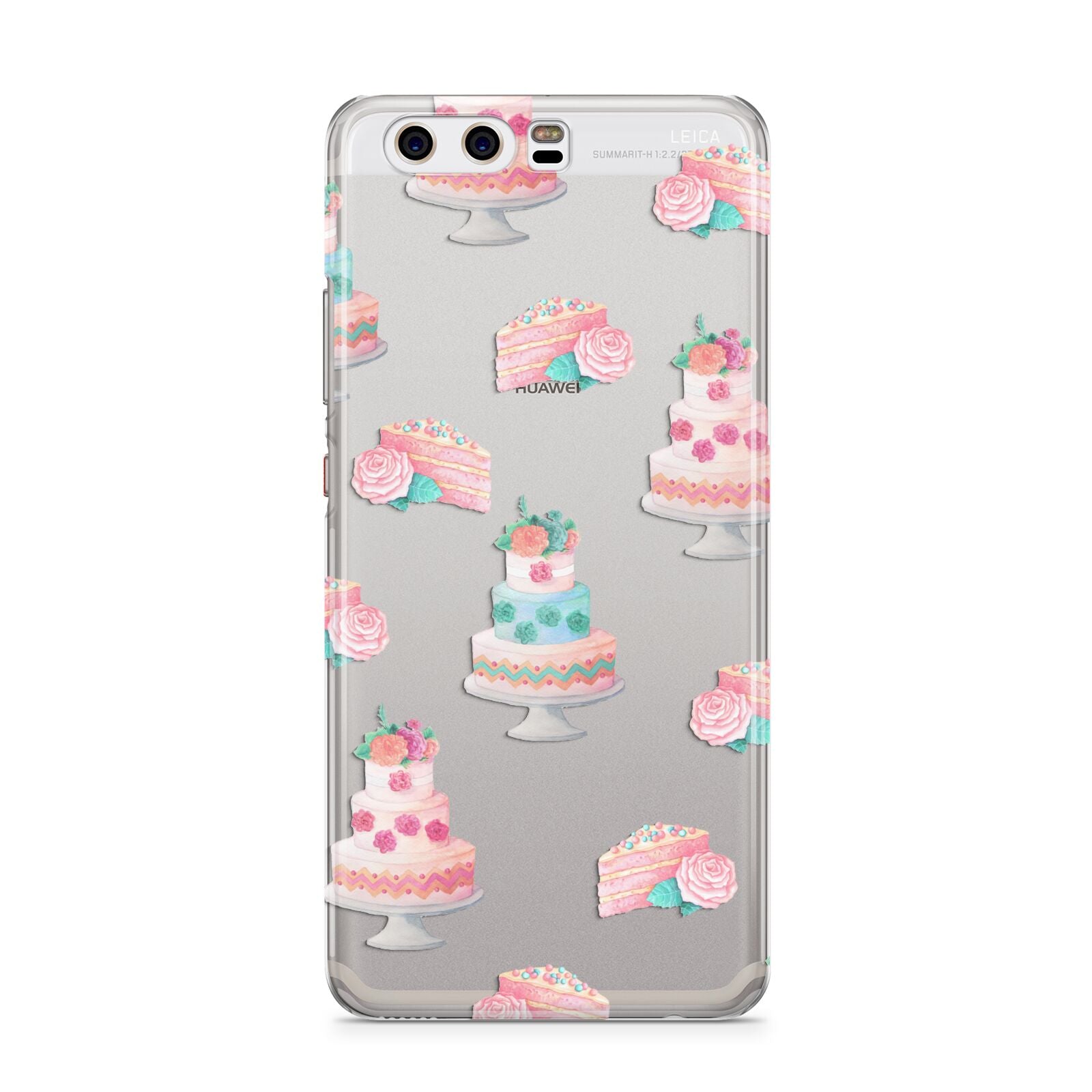 Pink Cake Print Huawei P10 Phone Case