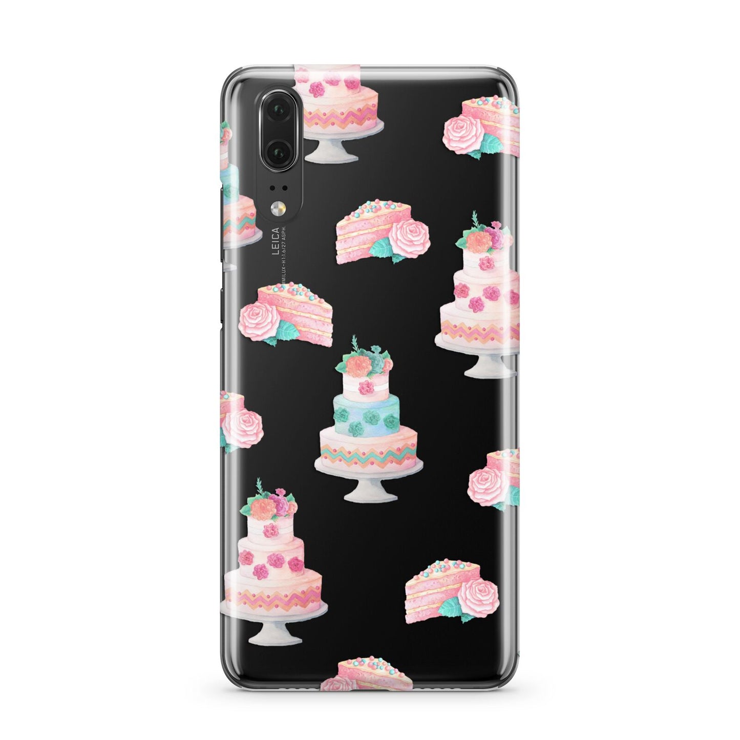 Pink Cake Print Huawei P20 Phone Case