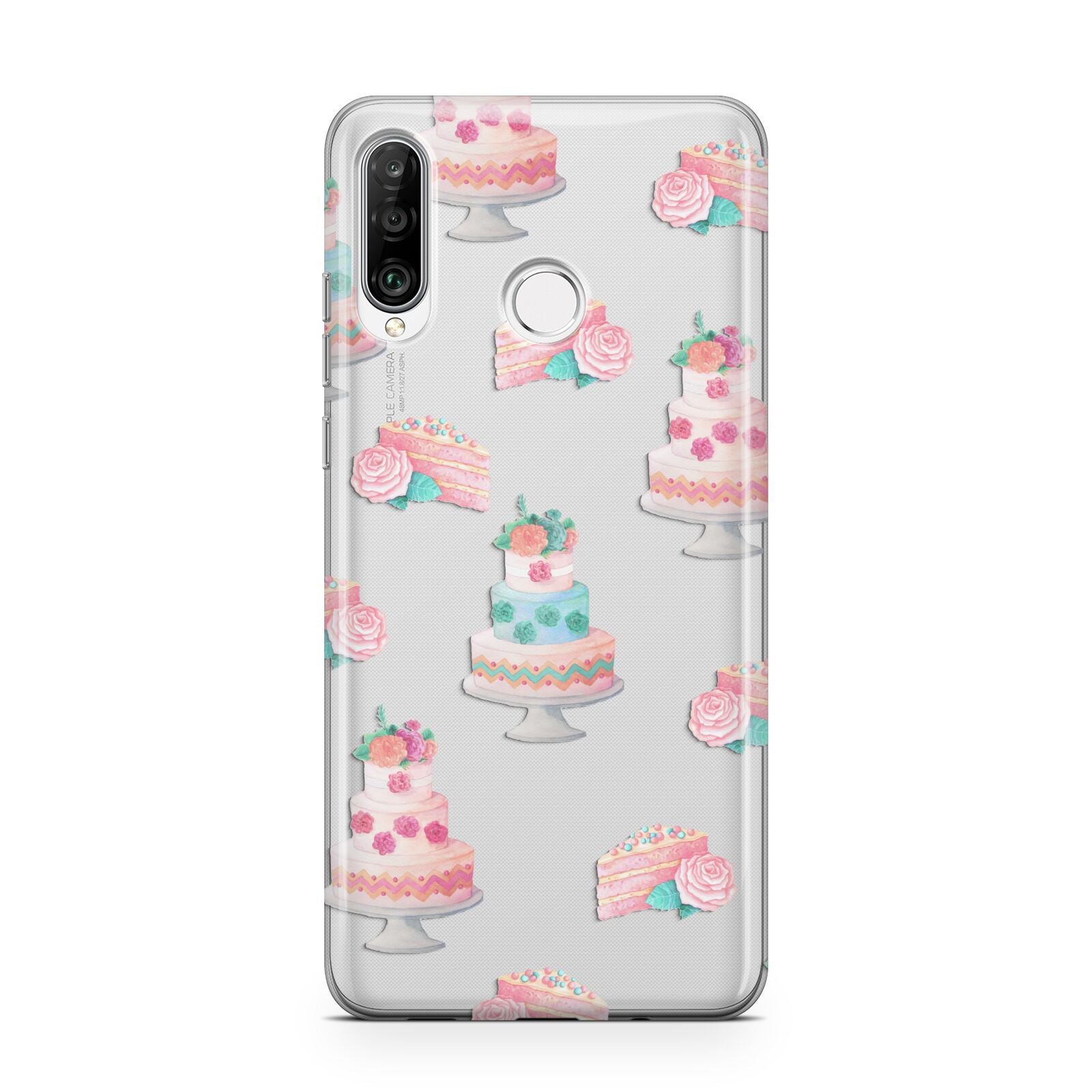 Pink Cake Print Huawei P30 Lite Phone Case