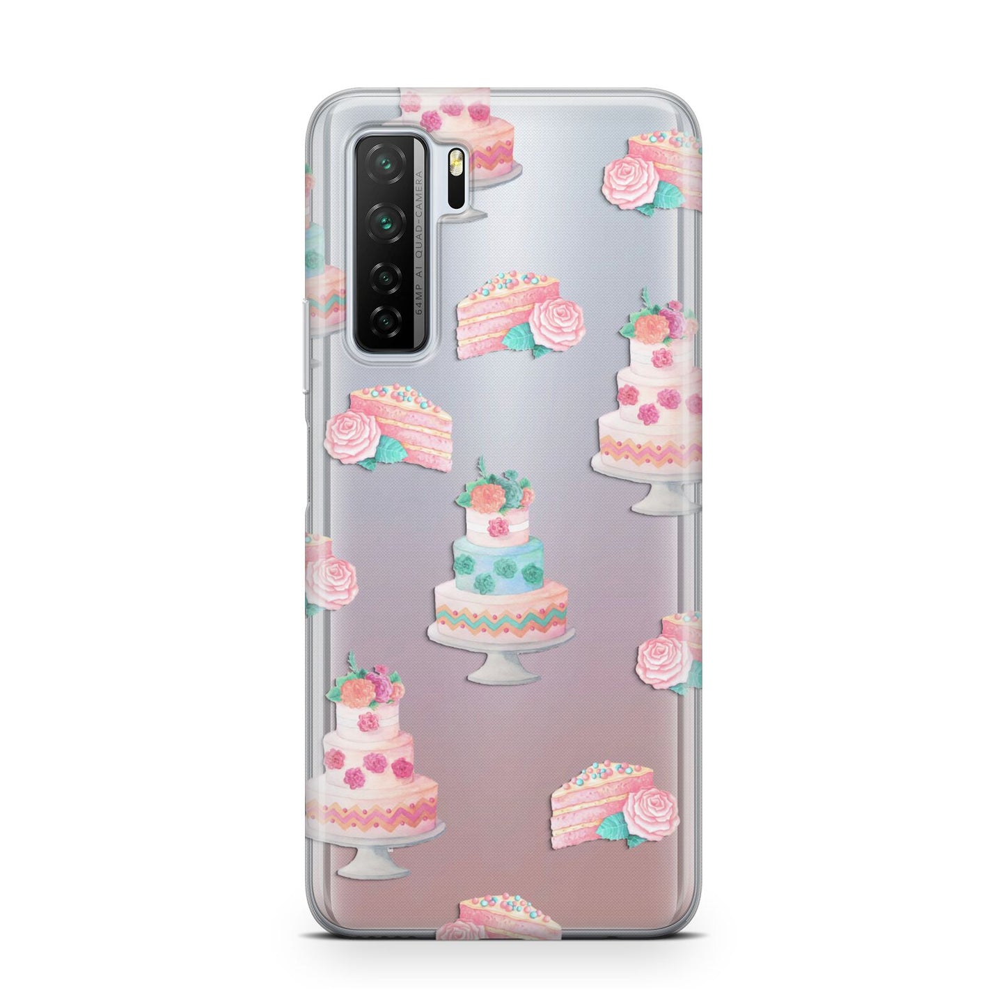 Pink Cake Print Huawei P40 Lite 5G Phone Case