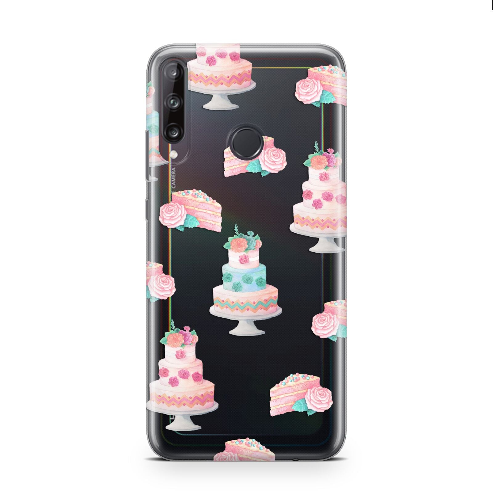 Pink Cake Print Huawei P40 Lite E Phone Case