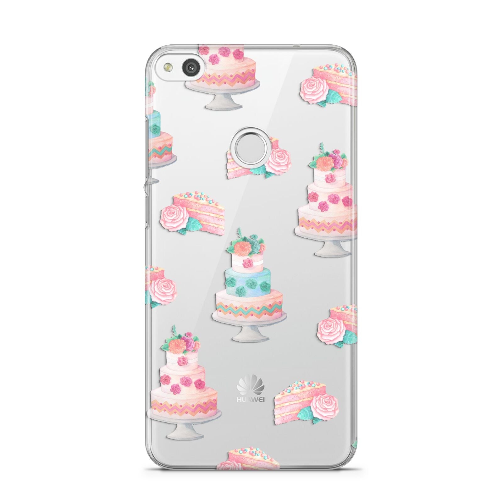 Pink Cake Print Huawei P8 Lite Case