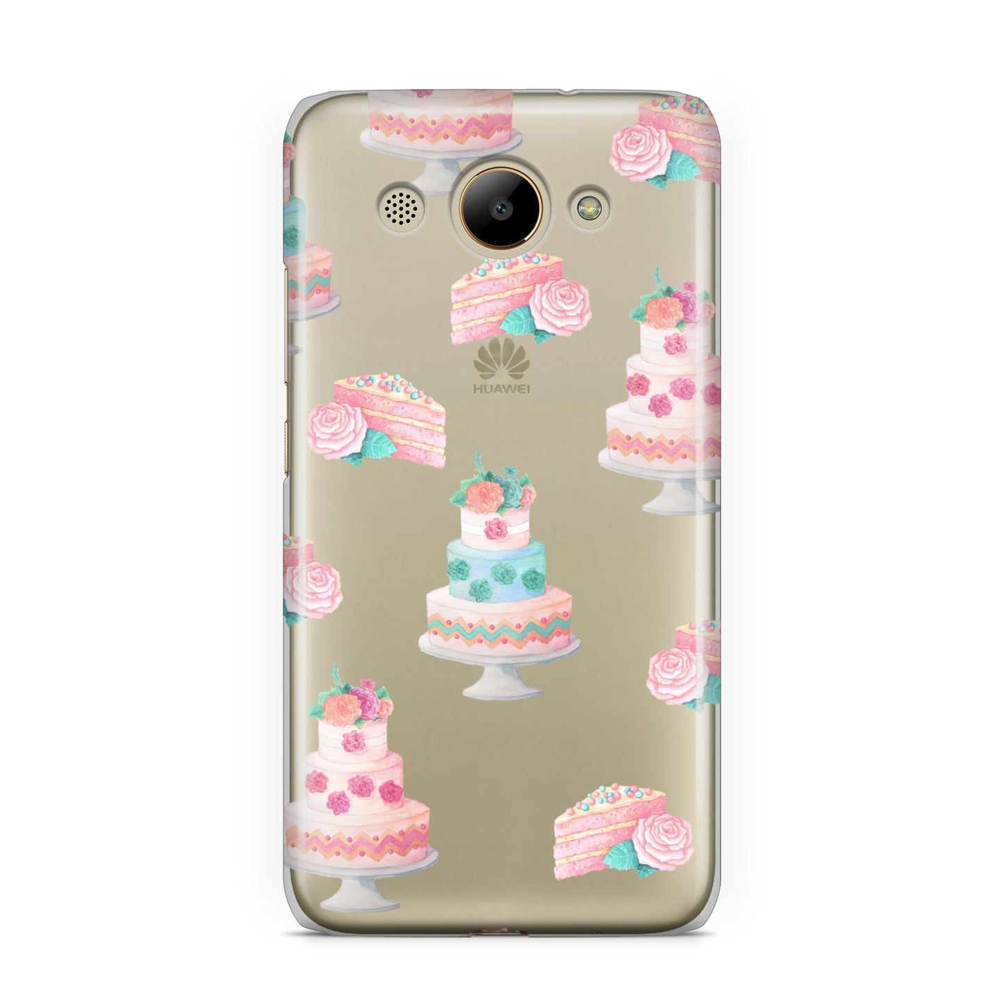 Pink Cake Print Huawei Y3 2017