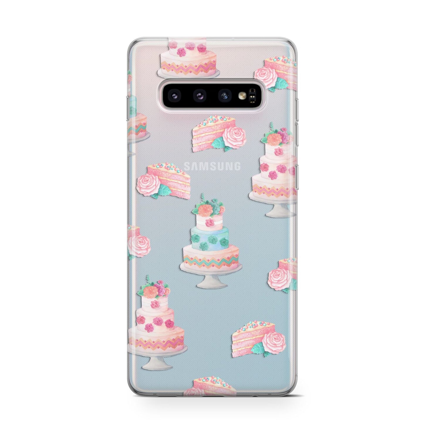 Pink Cake Print Protective Samsung Galaxy Case