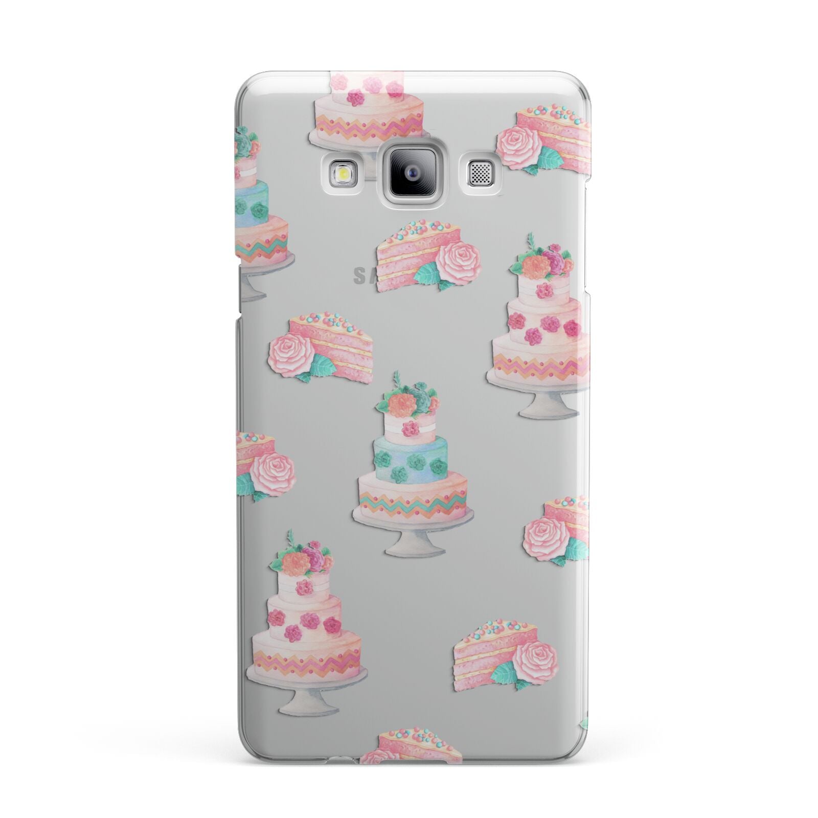 Pink Cake Print Samsung Galaxy A7 2015 Case