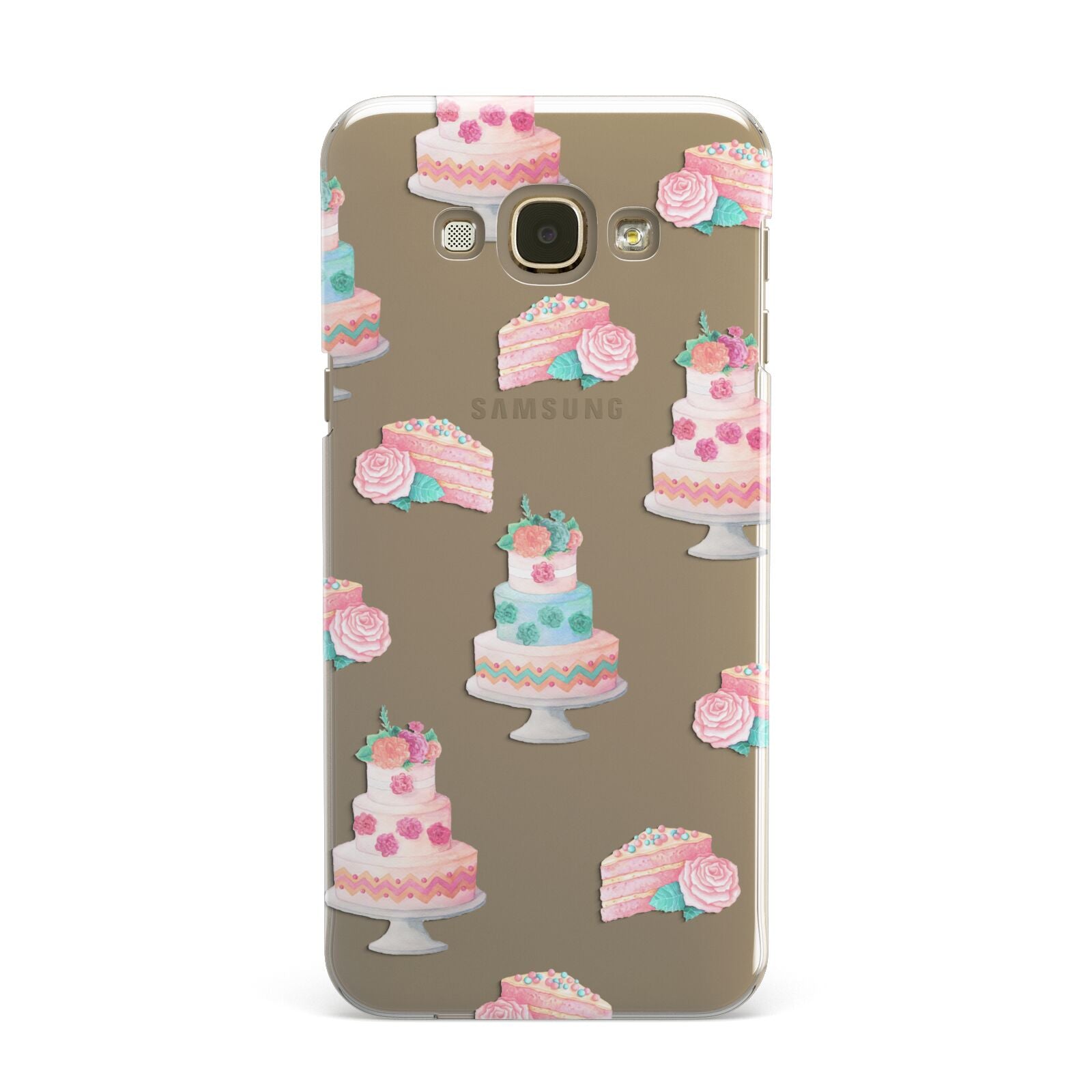 Pink Cake Print Samsung Galaxy A8 Case