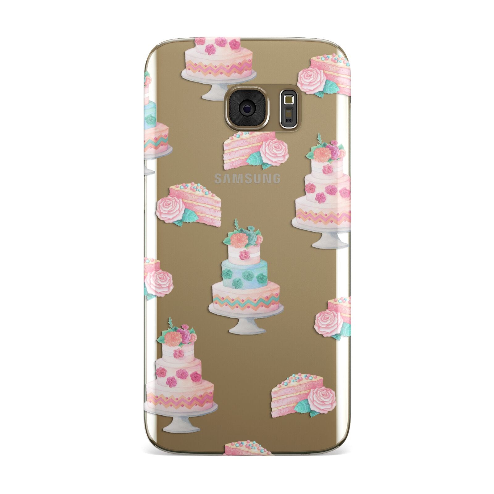 Pink Cake Print Samsung Galaxy Case