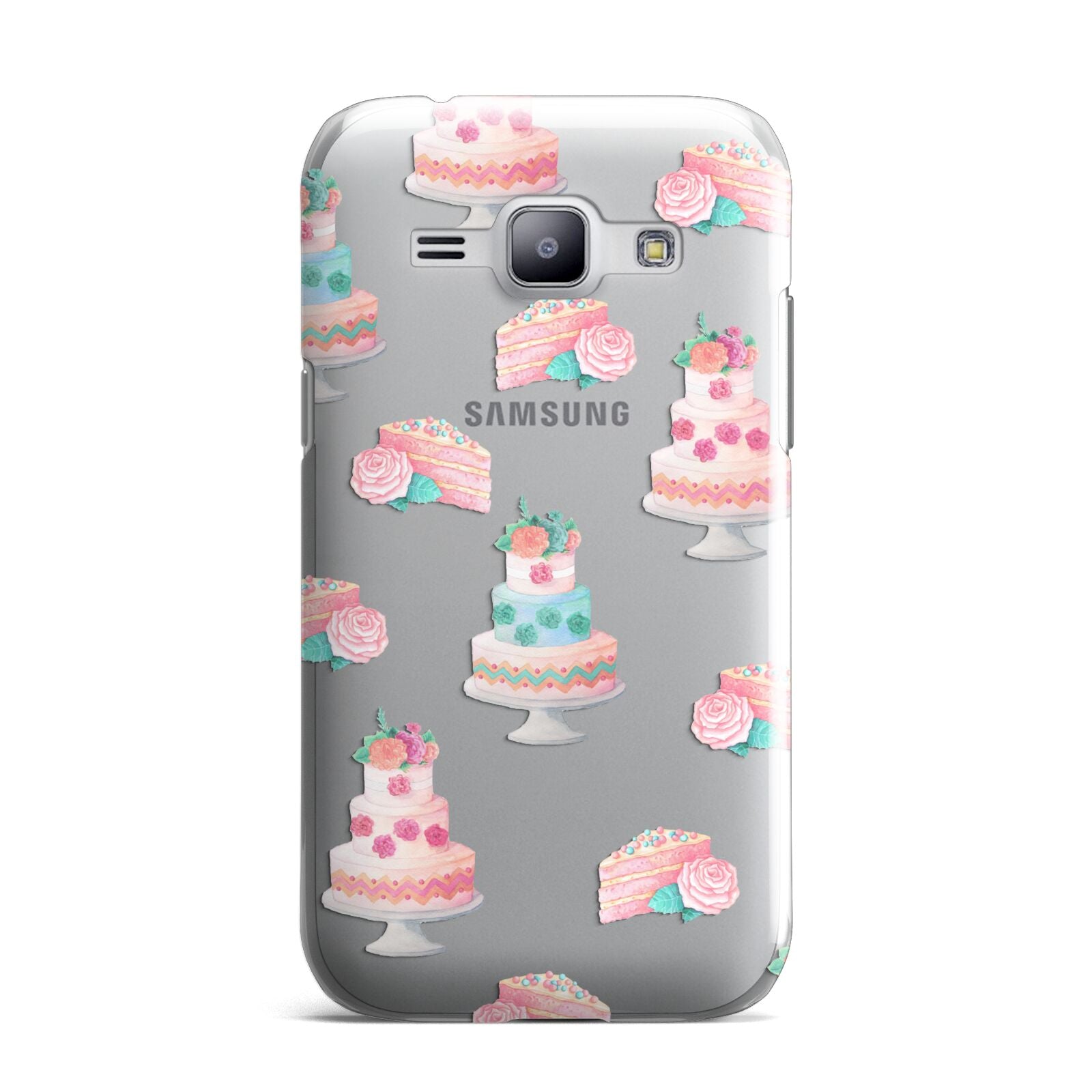 Pink Cake Print Samsung Galaxy J1 2015 Case